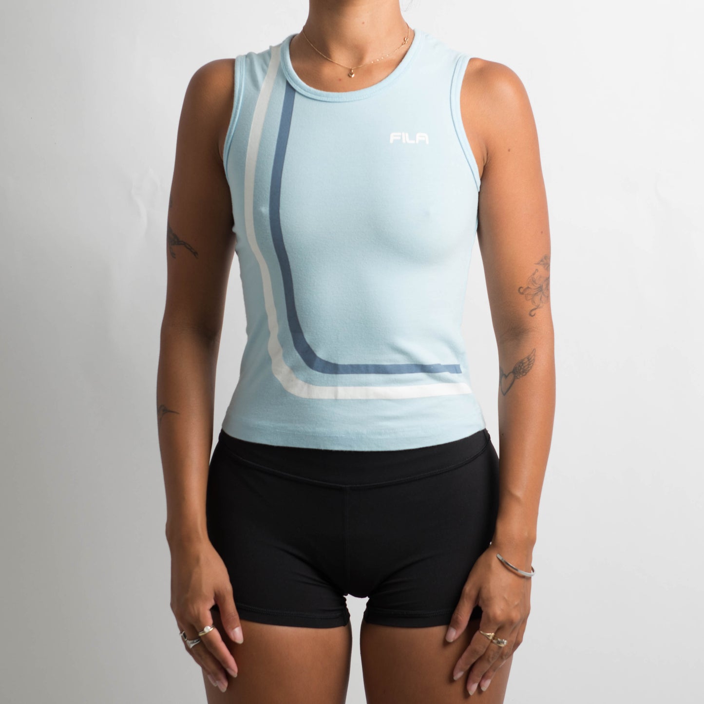 BLUE FILA SLEEVELESS TOP