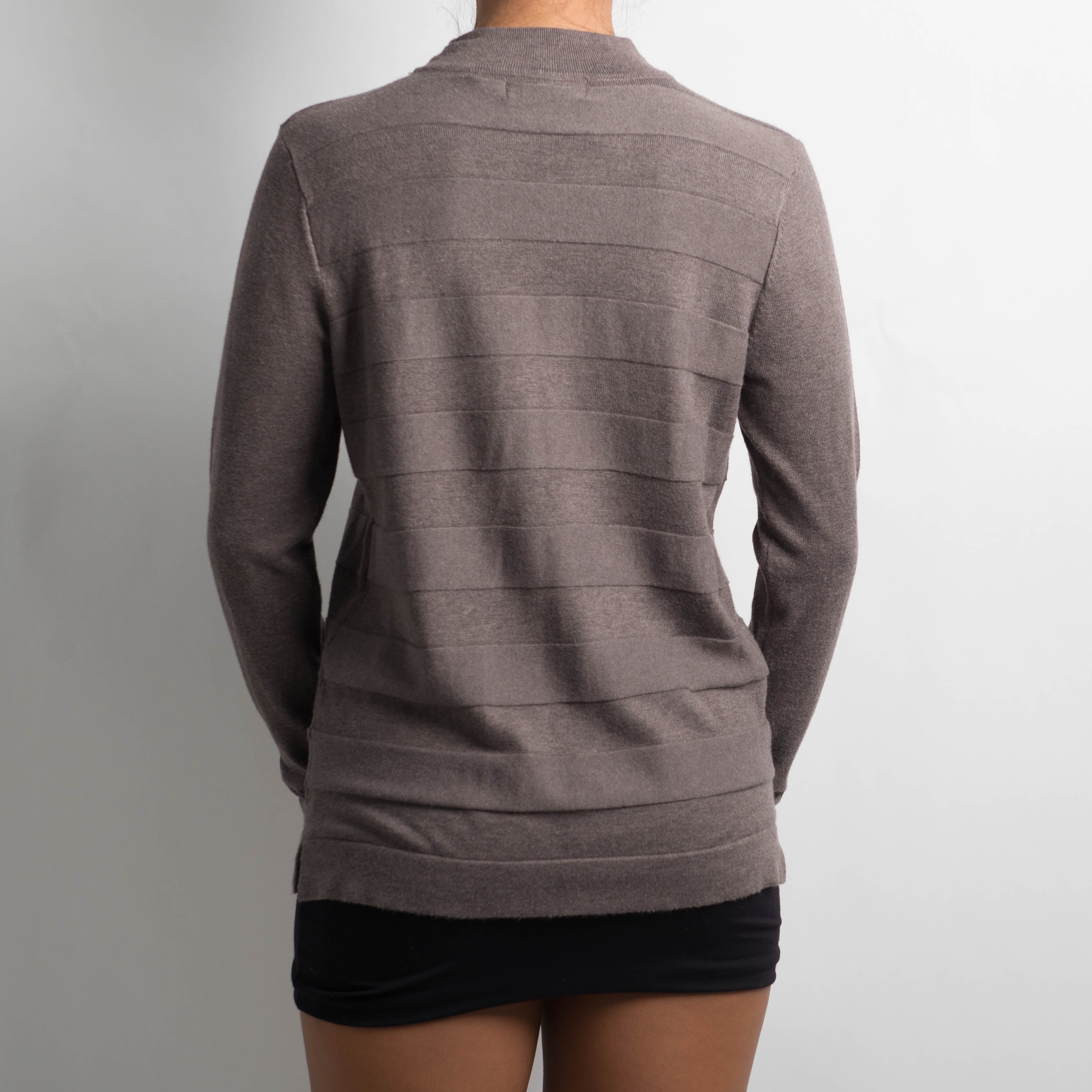 SOFT STRIPED MOCKNECK TOP