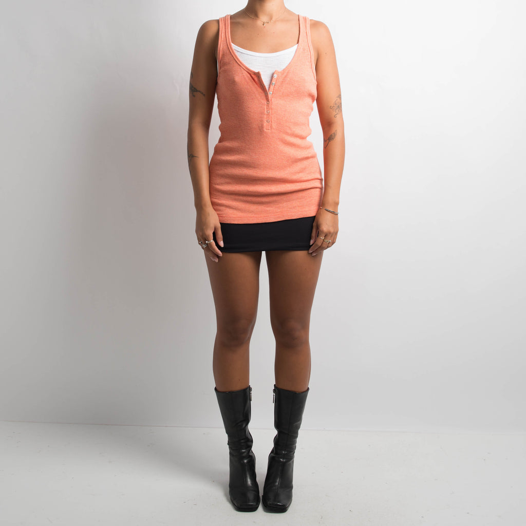 ORANGE LAYERED TANK TOP