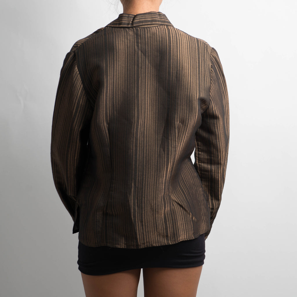 GOLD STRIPED BLOUSE