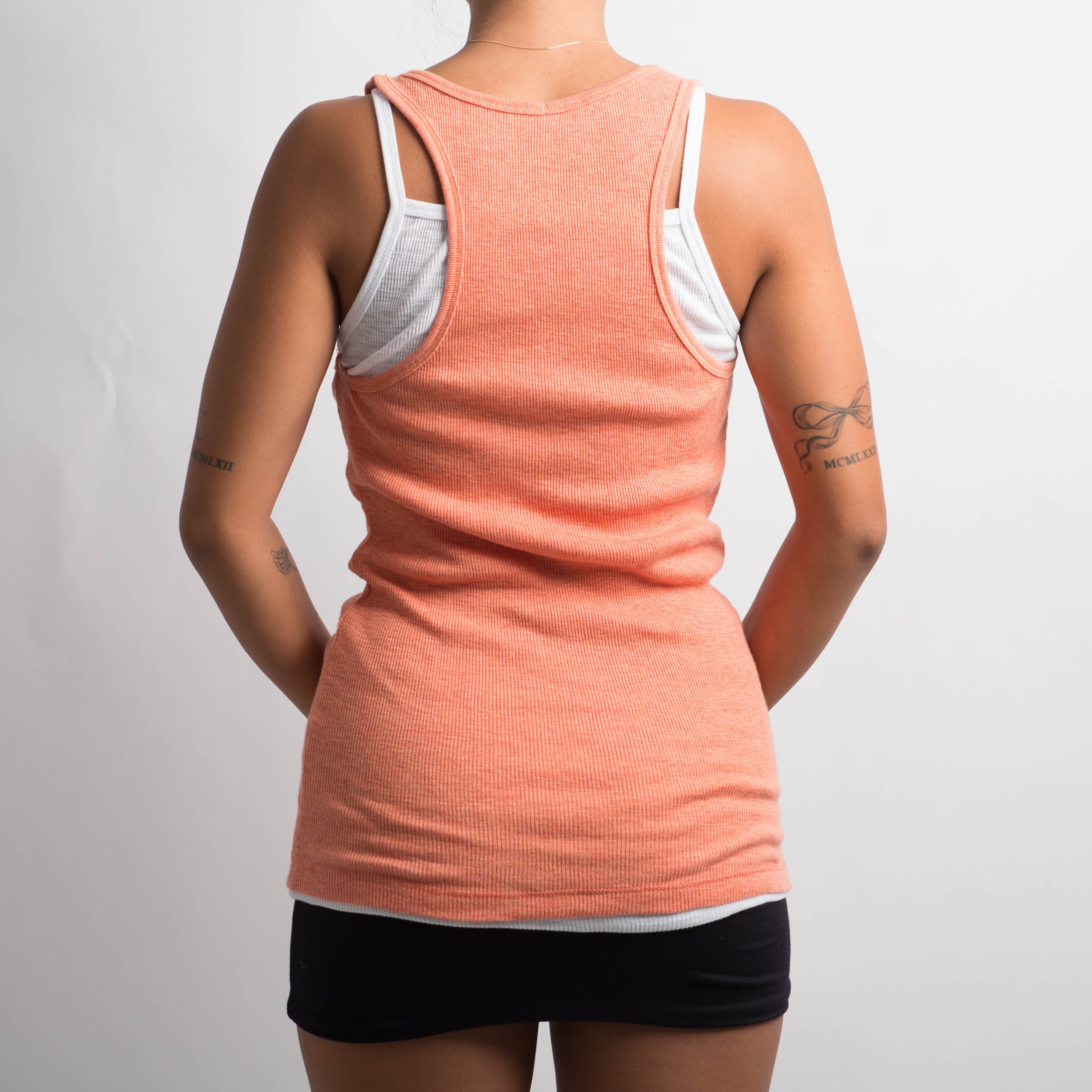 ORANGE LAYERED TANK TOP