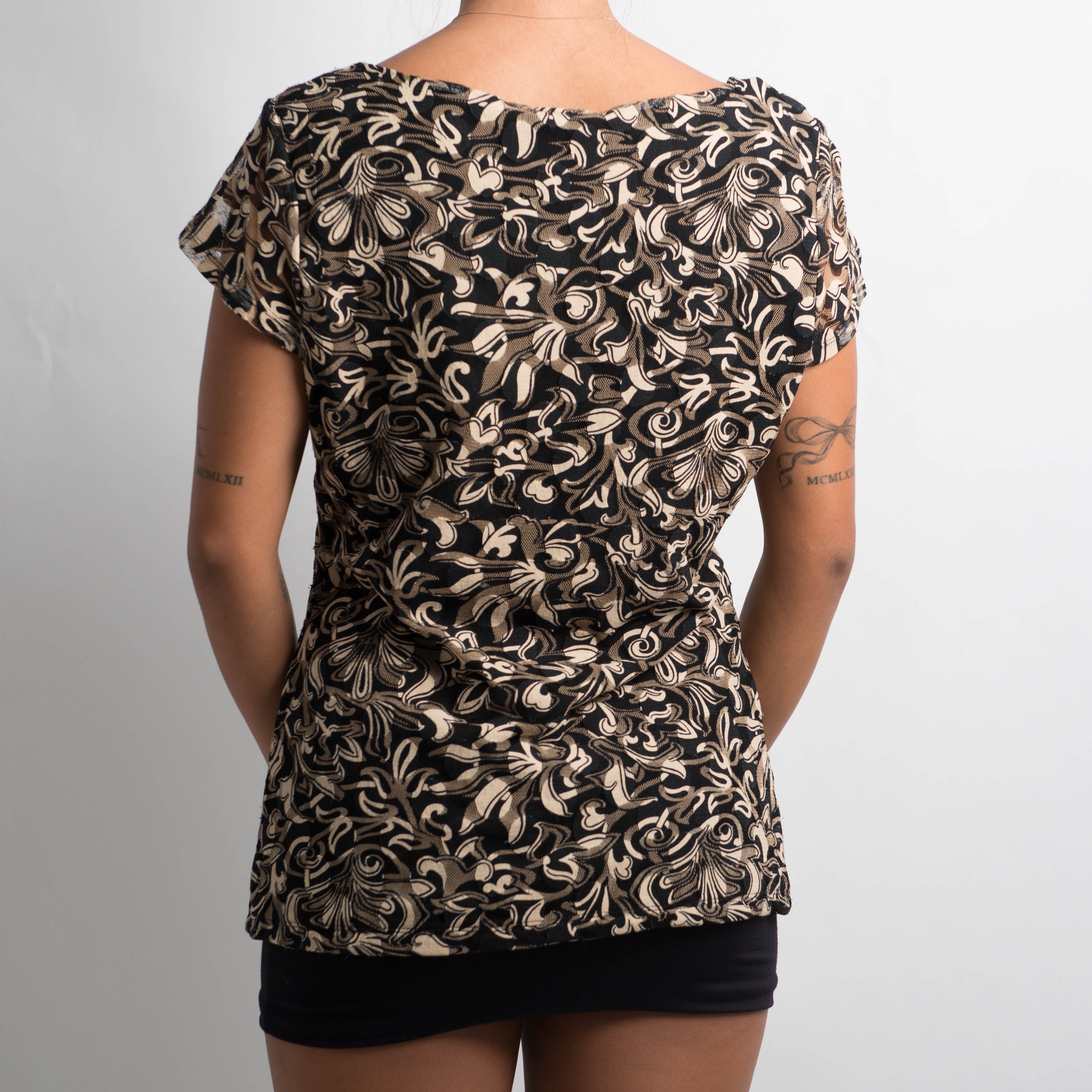 MESH MILKMAID STYLE TOP