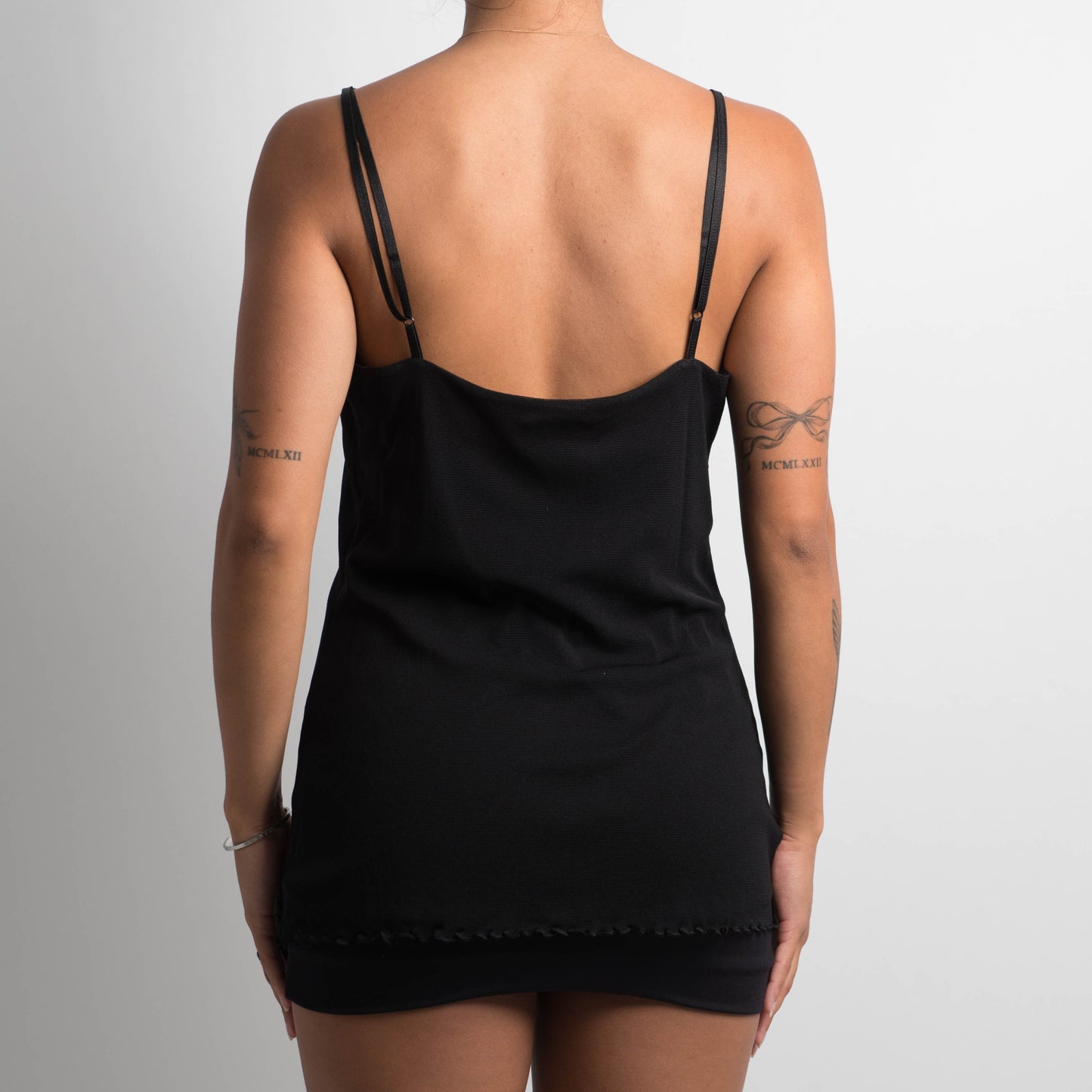 BLACK MESH CAMISOLE