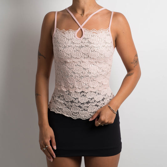 PINK LACE CAMISOLE