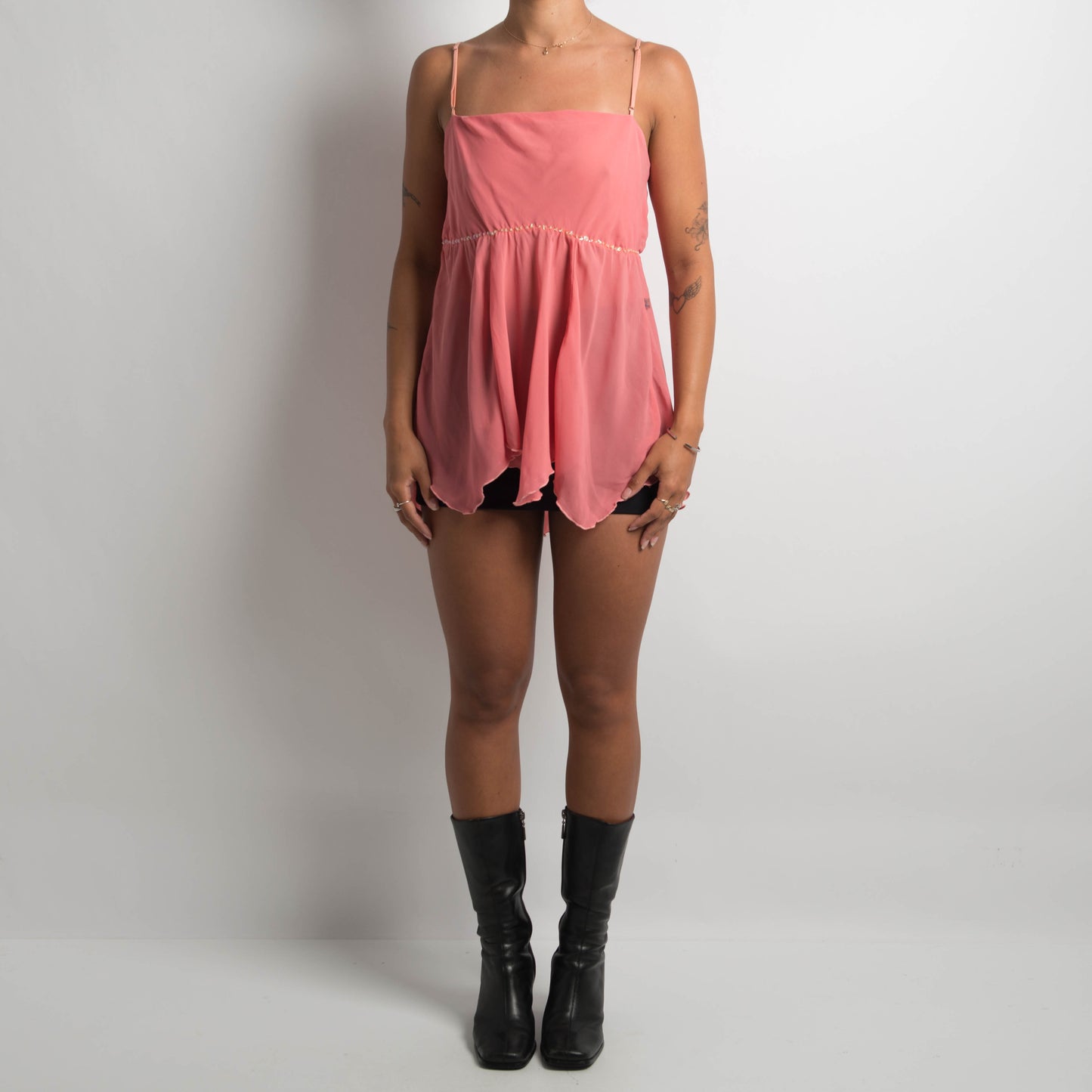 PINK BABYDOLL CAMISOLE