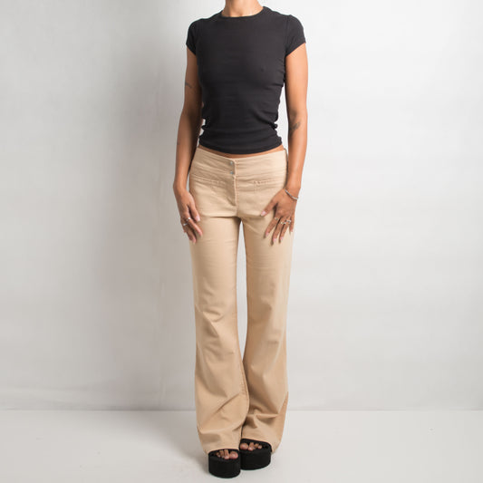 PANTALON BOOTCUT BEIGE