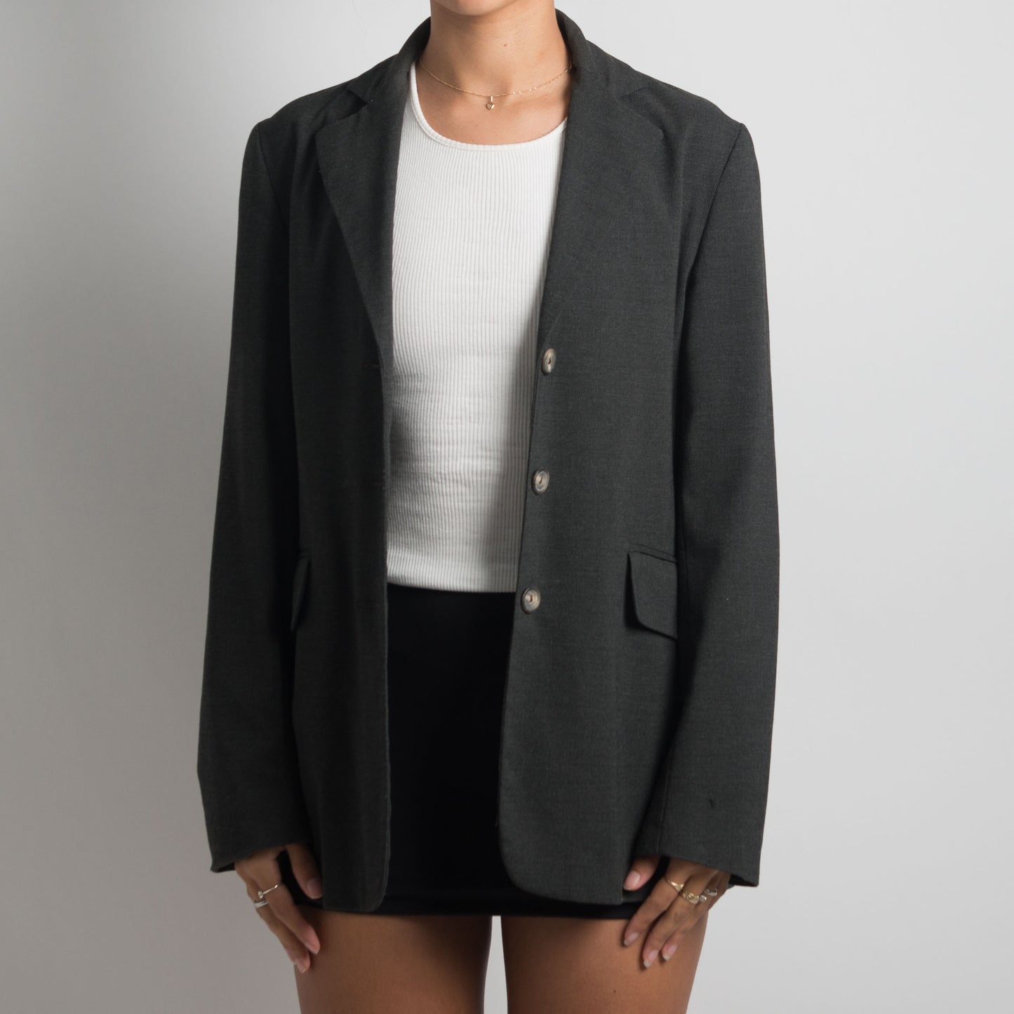 BLAZER LONGLINE GRIS ANTHRACITE