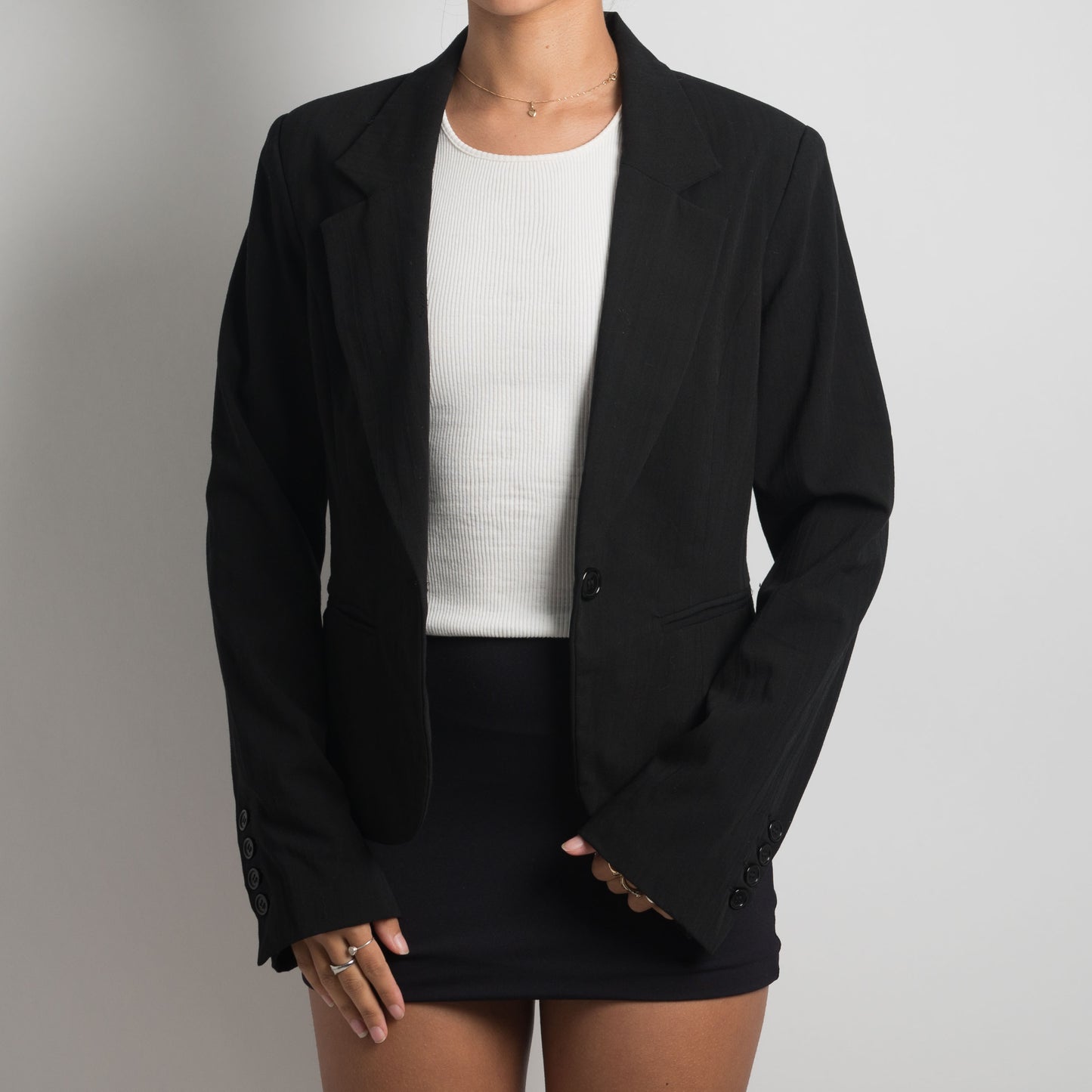 BLAZER NOIR CLASSIQUE