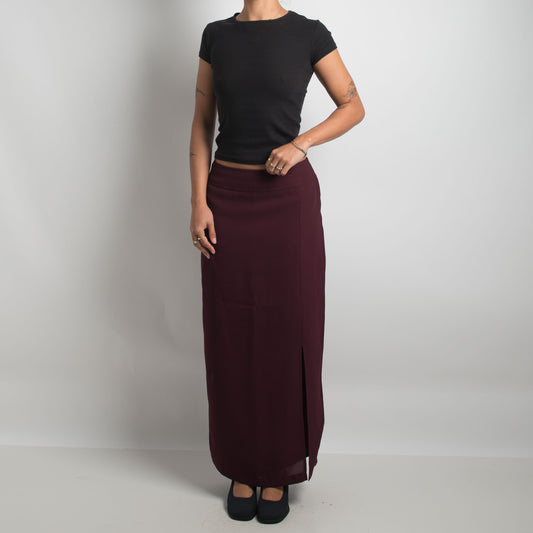 JUPE MAXI MARRON