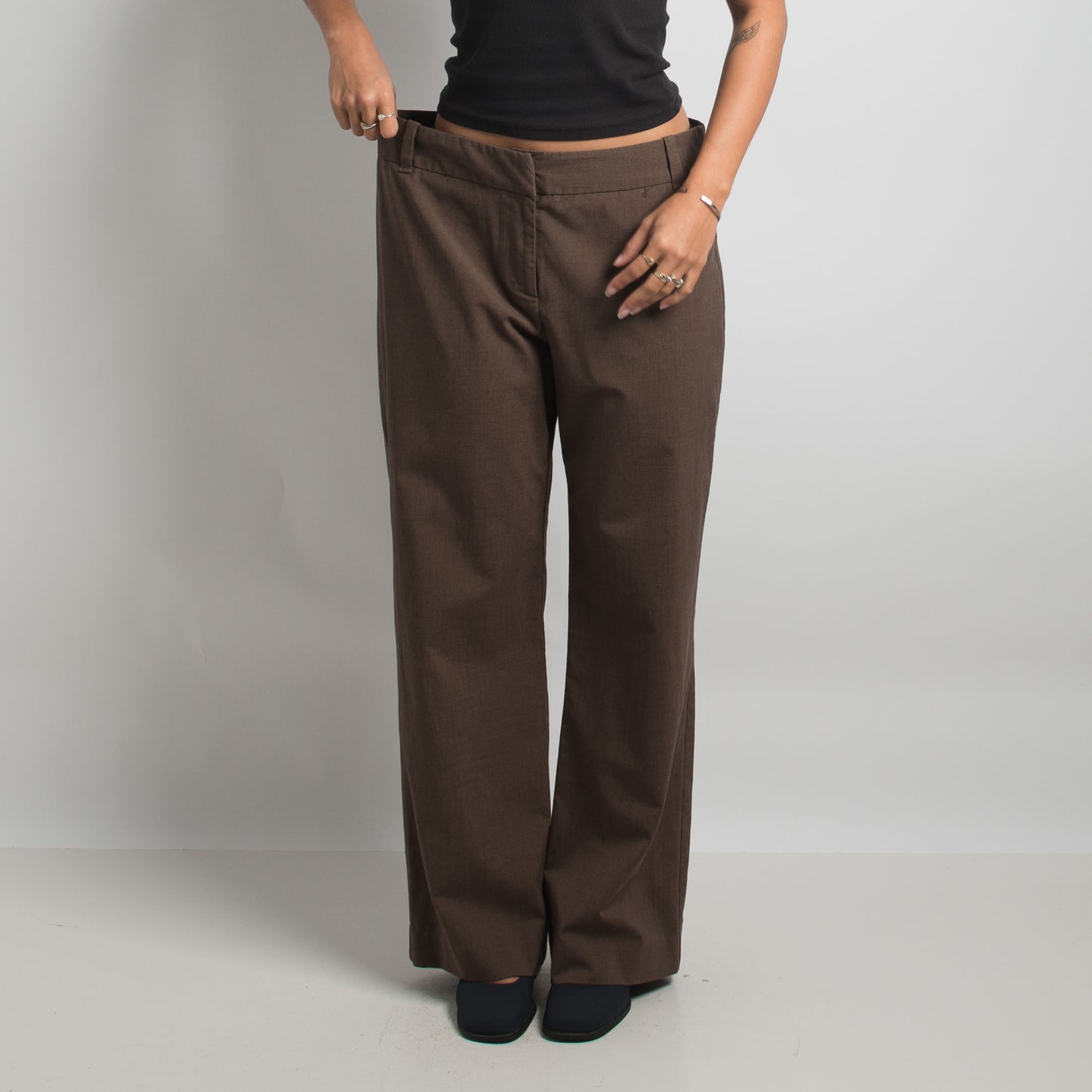 PANTALON BOOTCUT MARRON