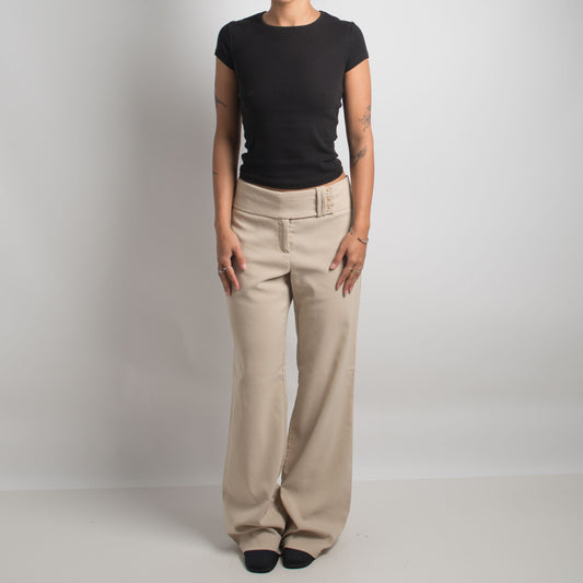 PANTALON BOOTCUT BEIGE