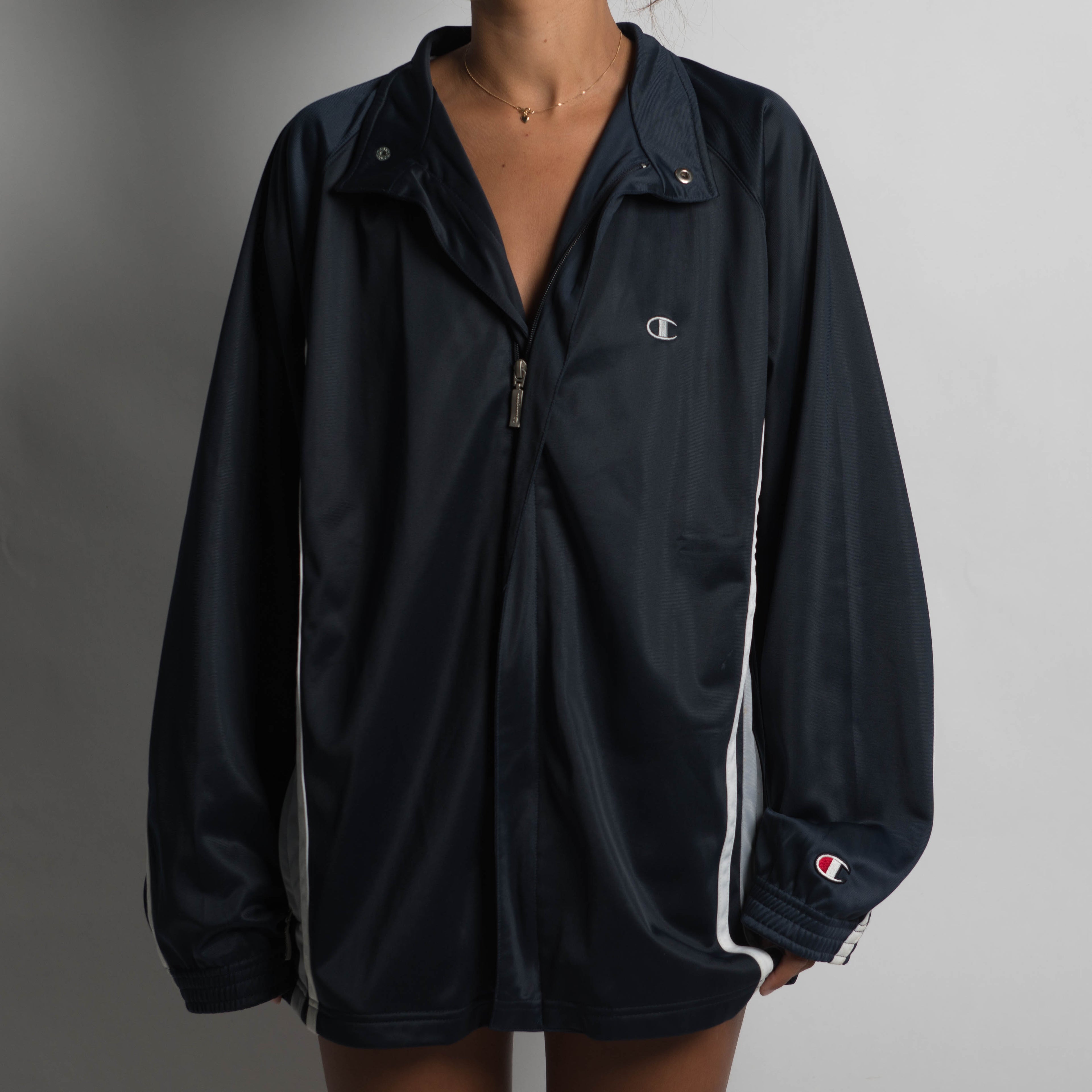 NAVY CHAMPION TRACK JACKET