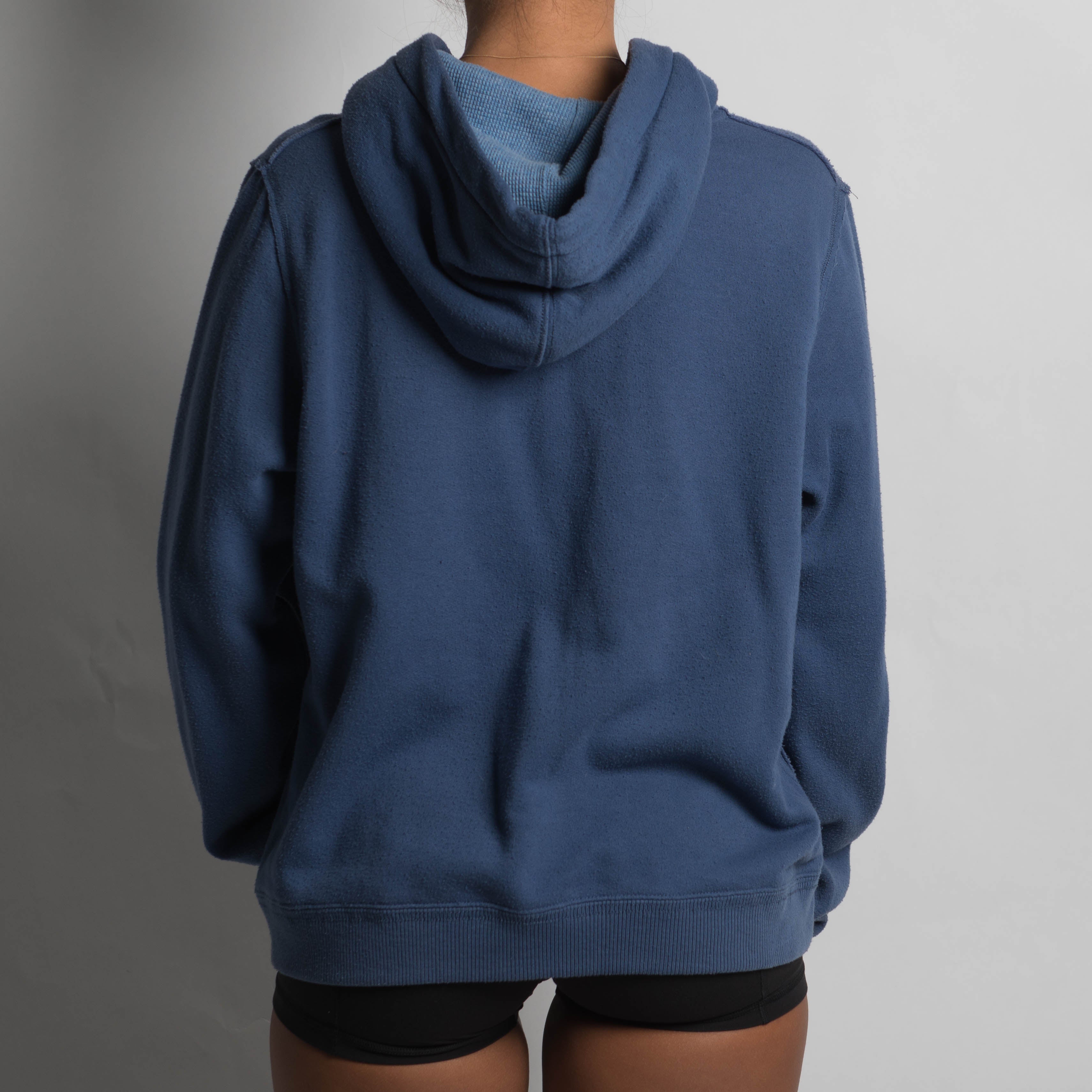 BLUE ZIP UP HOODIE