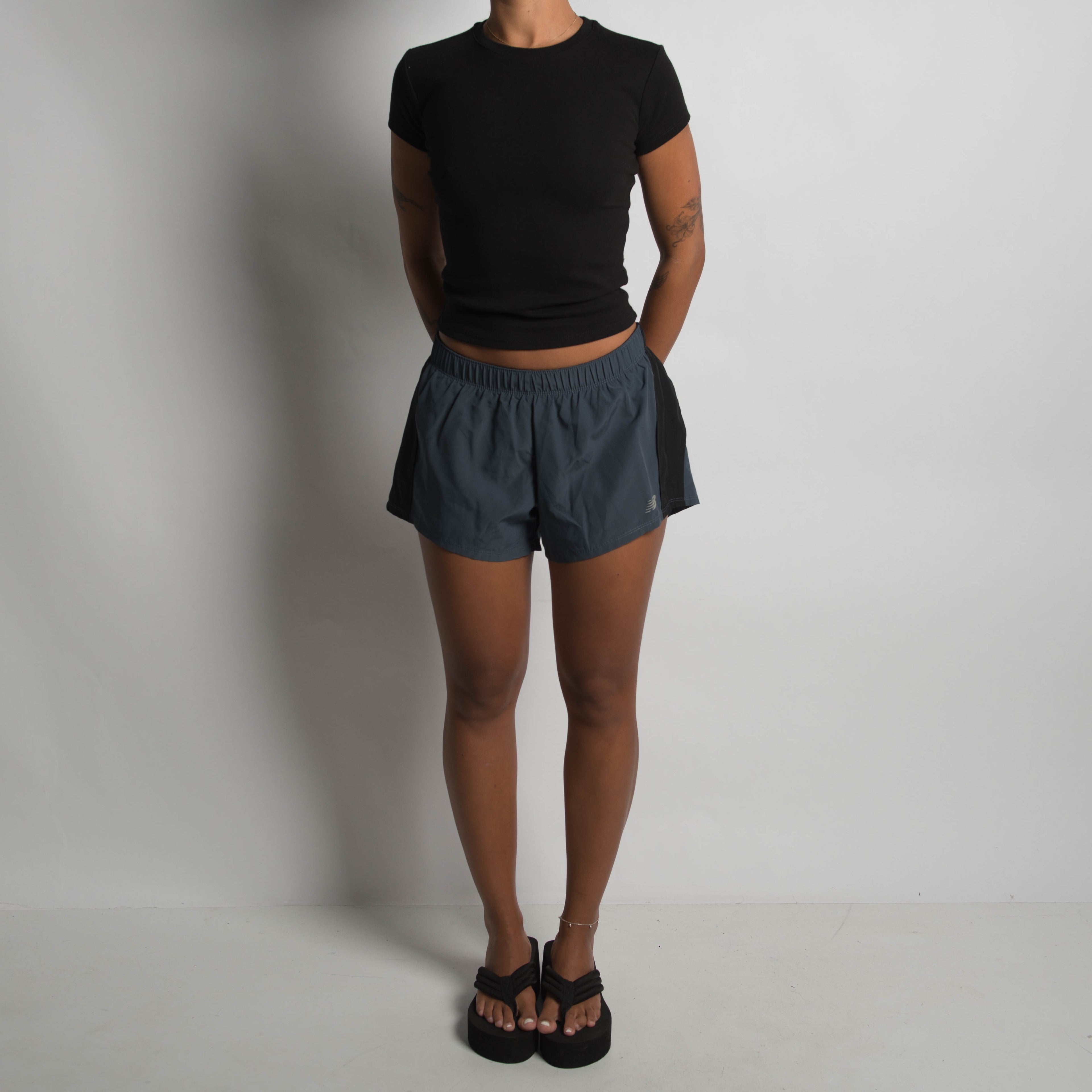 GREY BLUE ACTIVE SHORTS