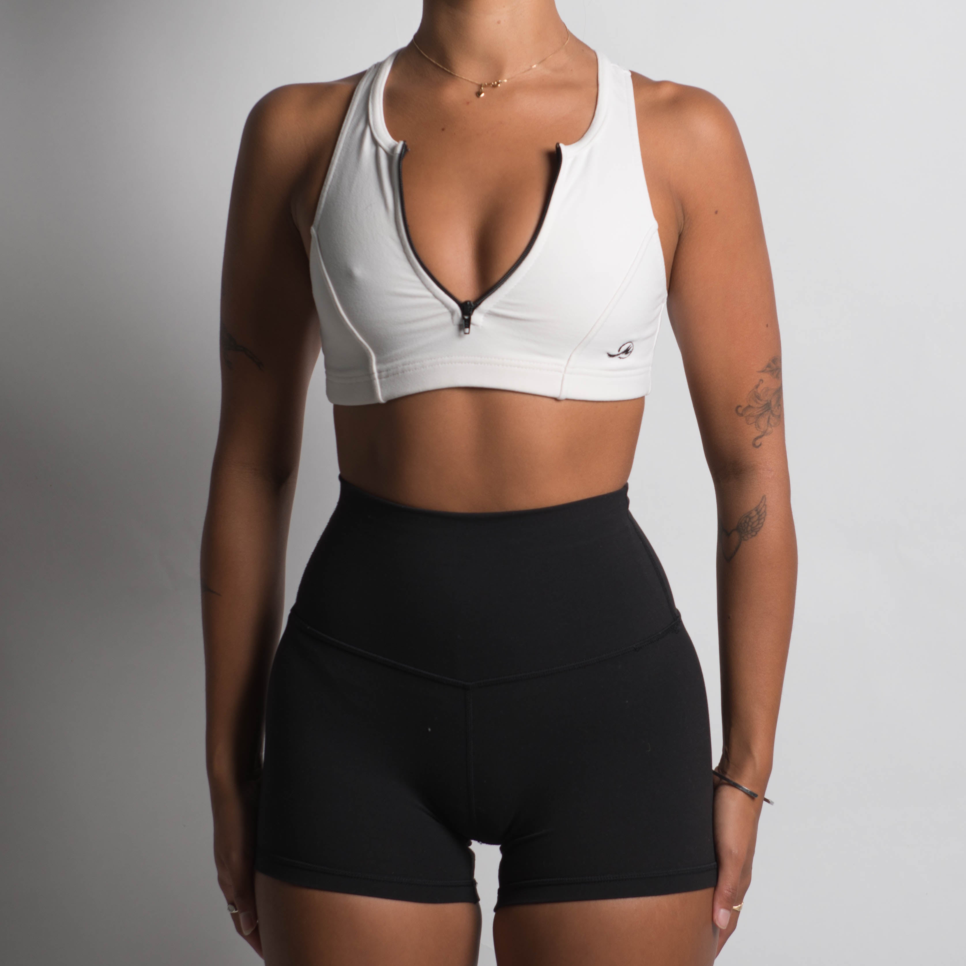 ZIP FRONT CROP TOP