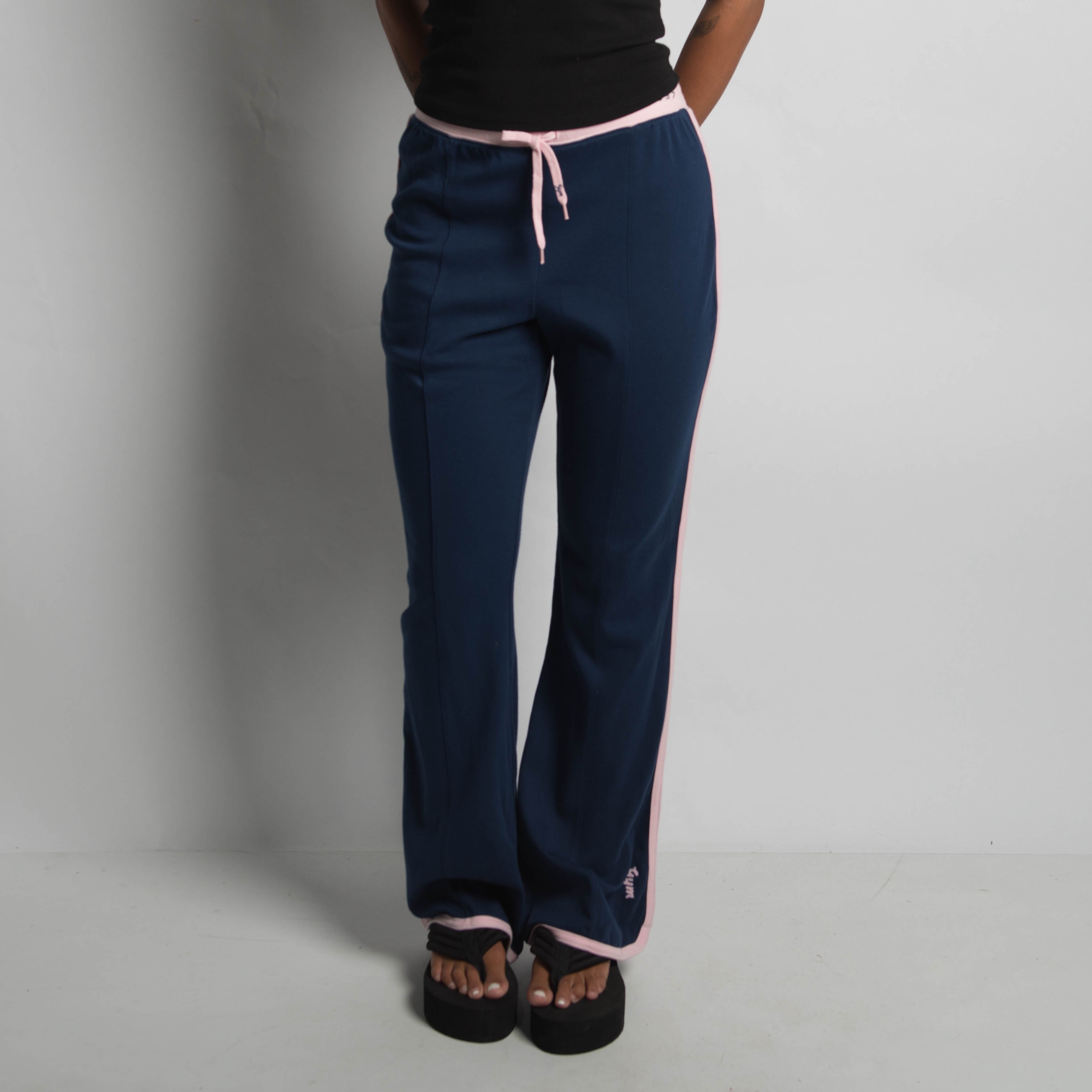 NAVY FLARED LOUNGE PANTS