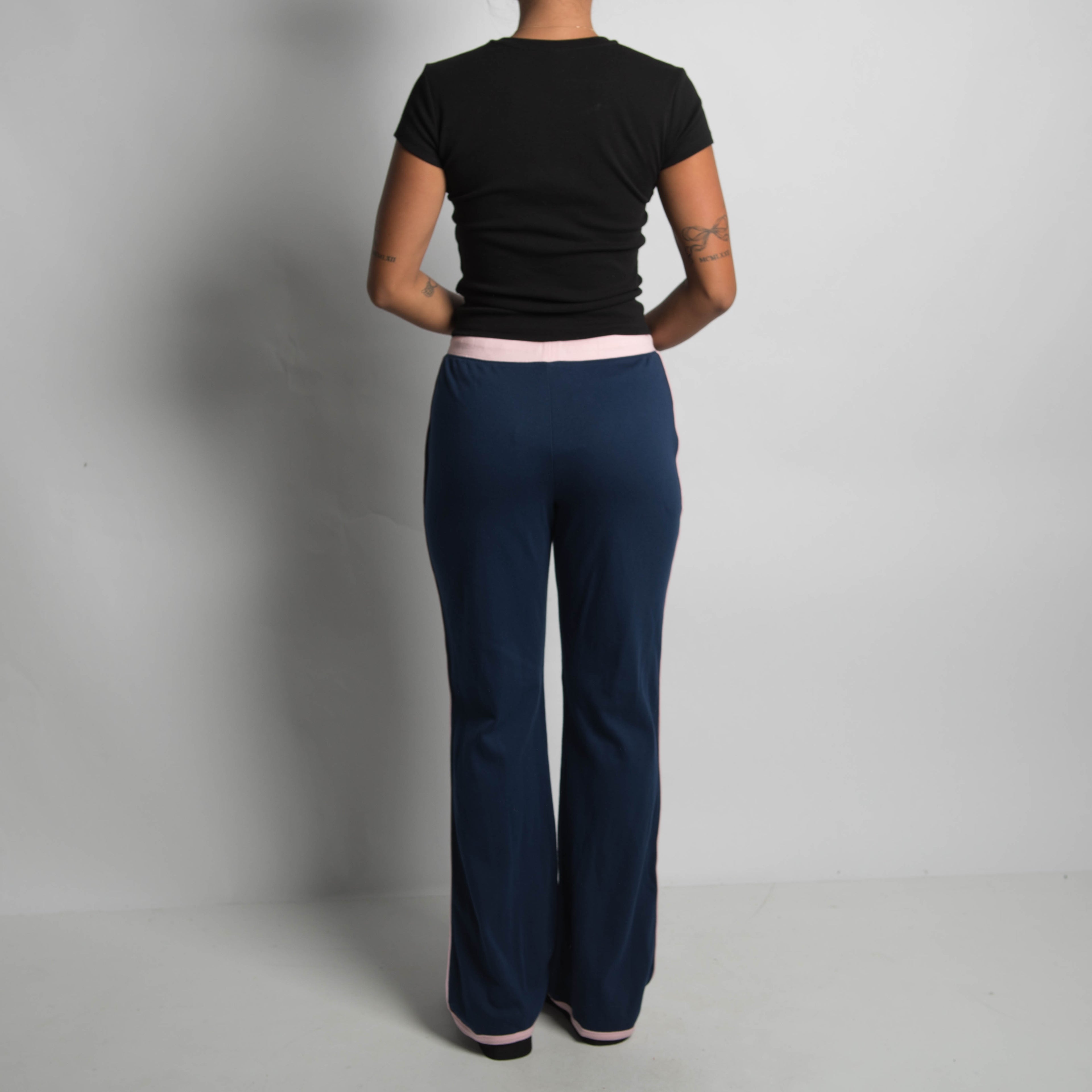 NAVY FLARED LOUNGE PANTS