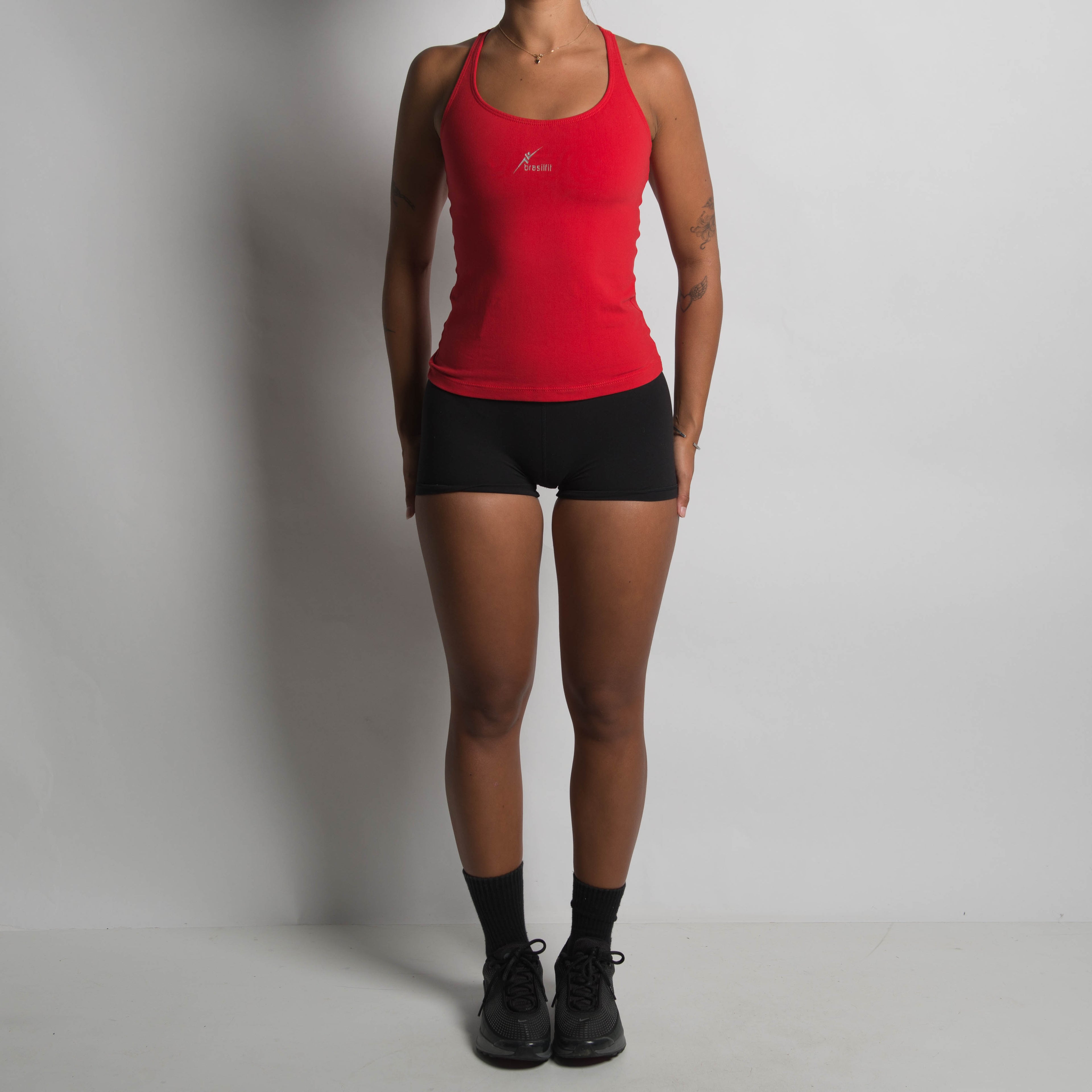 RED ACTIVE TANK TOP