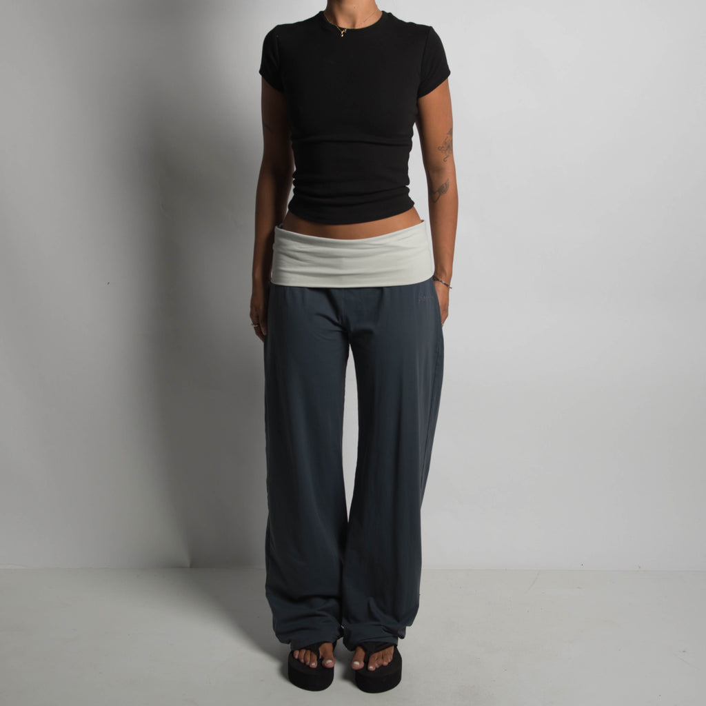 FOLD OVER WIDE LEG PANTS