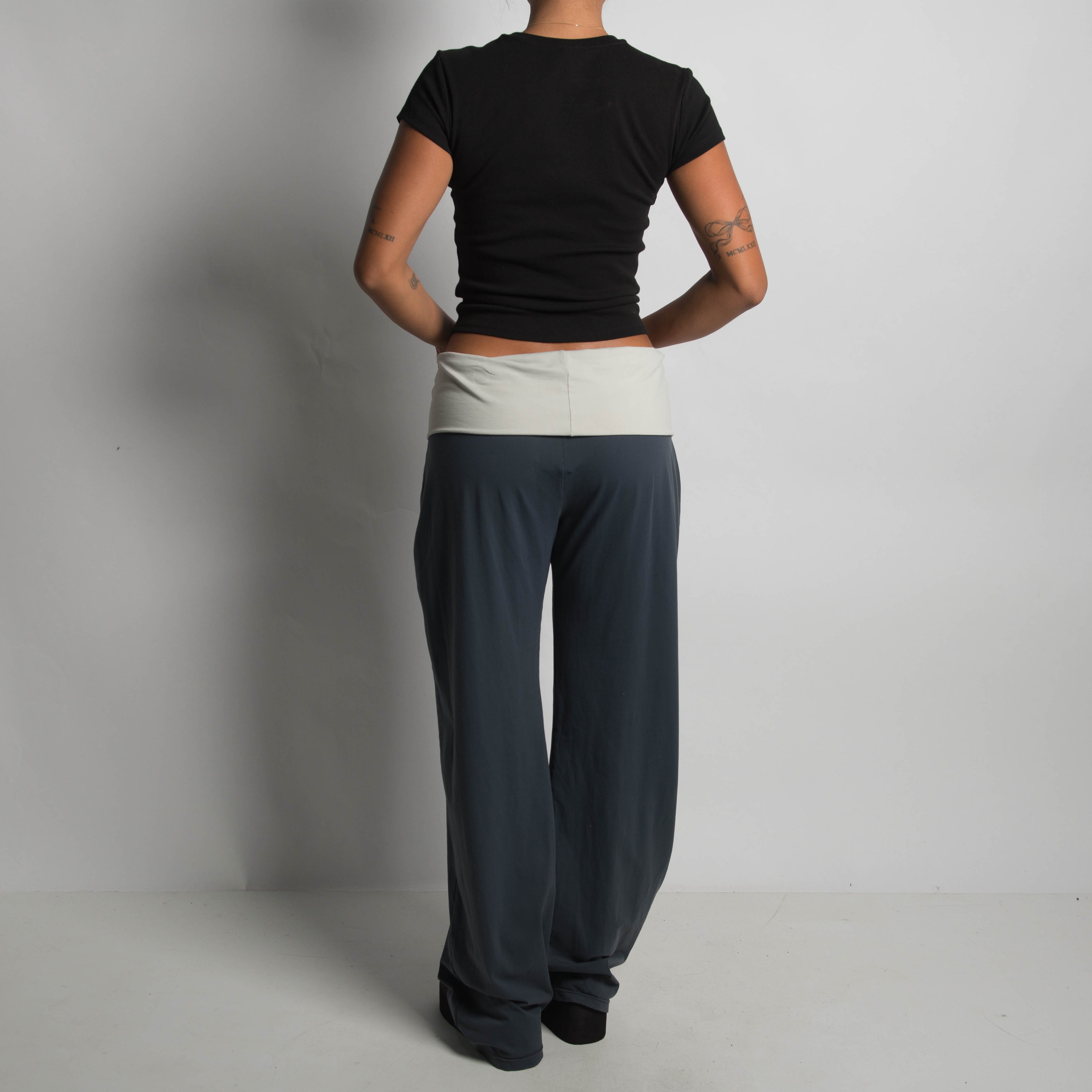 FOLD OVER WIDE LEG PANTS