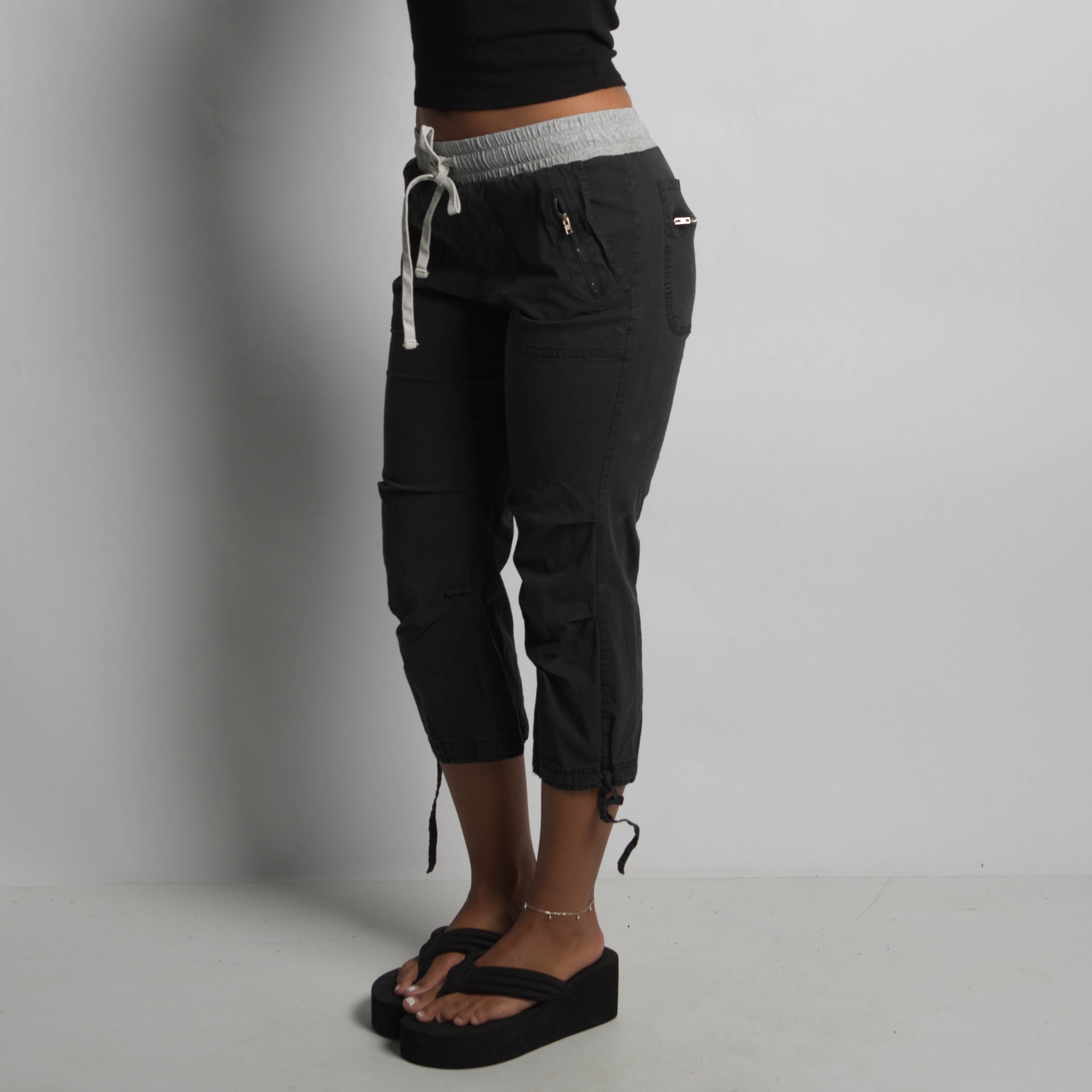 FADED CROP UTILITY PANTS