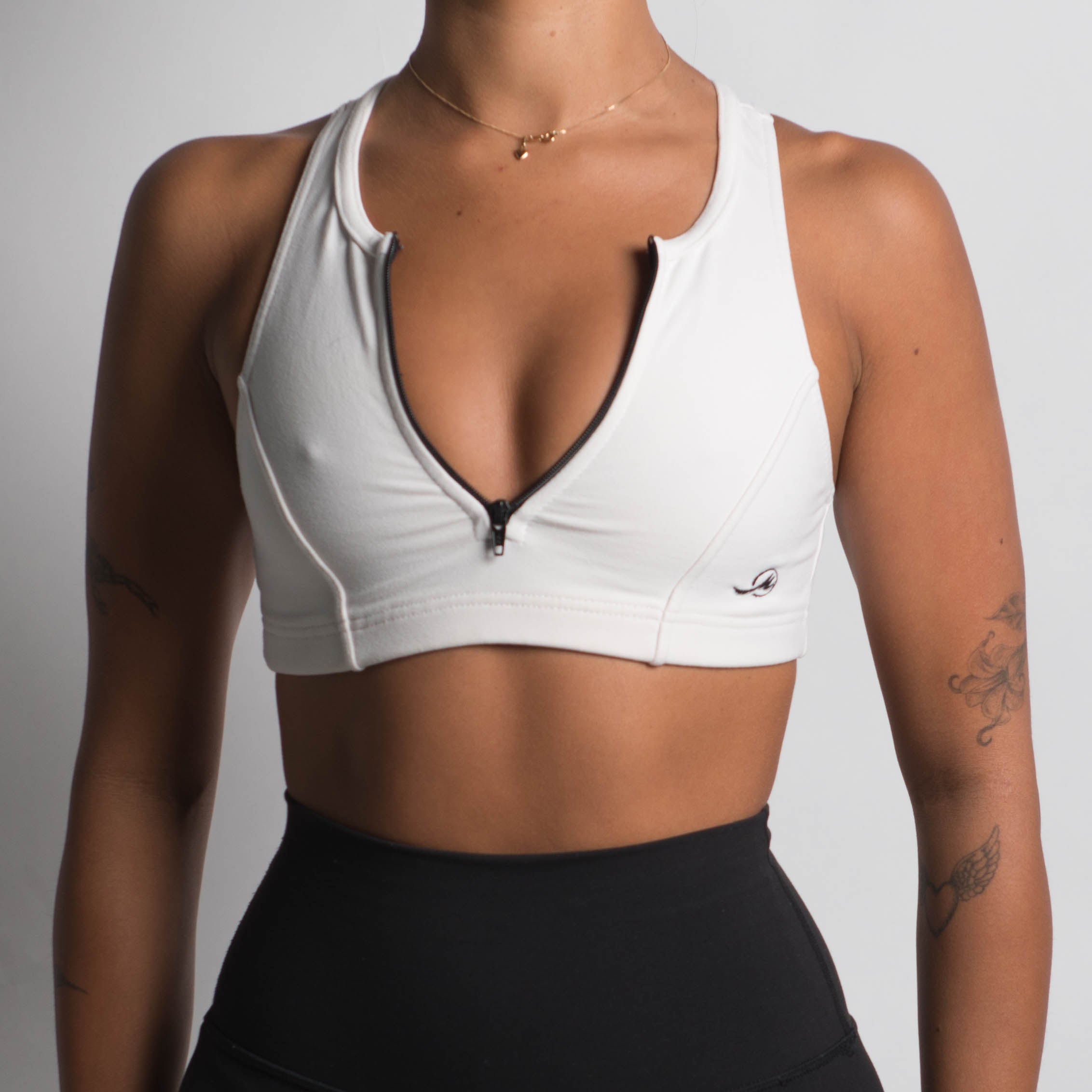 ZIP FRONT CROP TOP