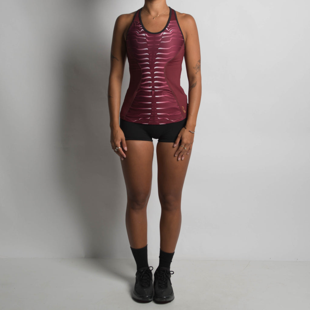 MAROON RACERBACK ACTIVE TOP