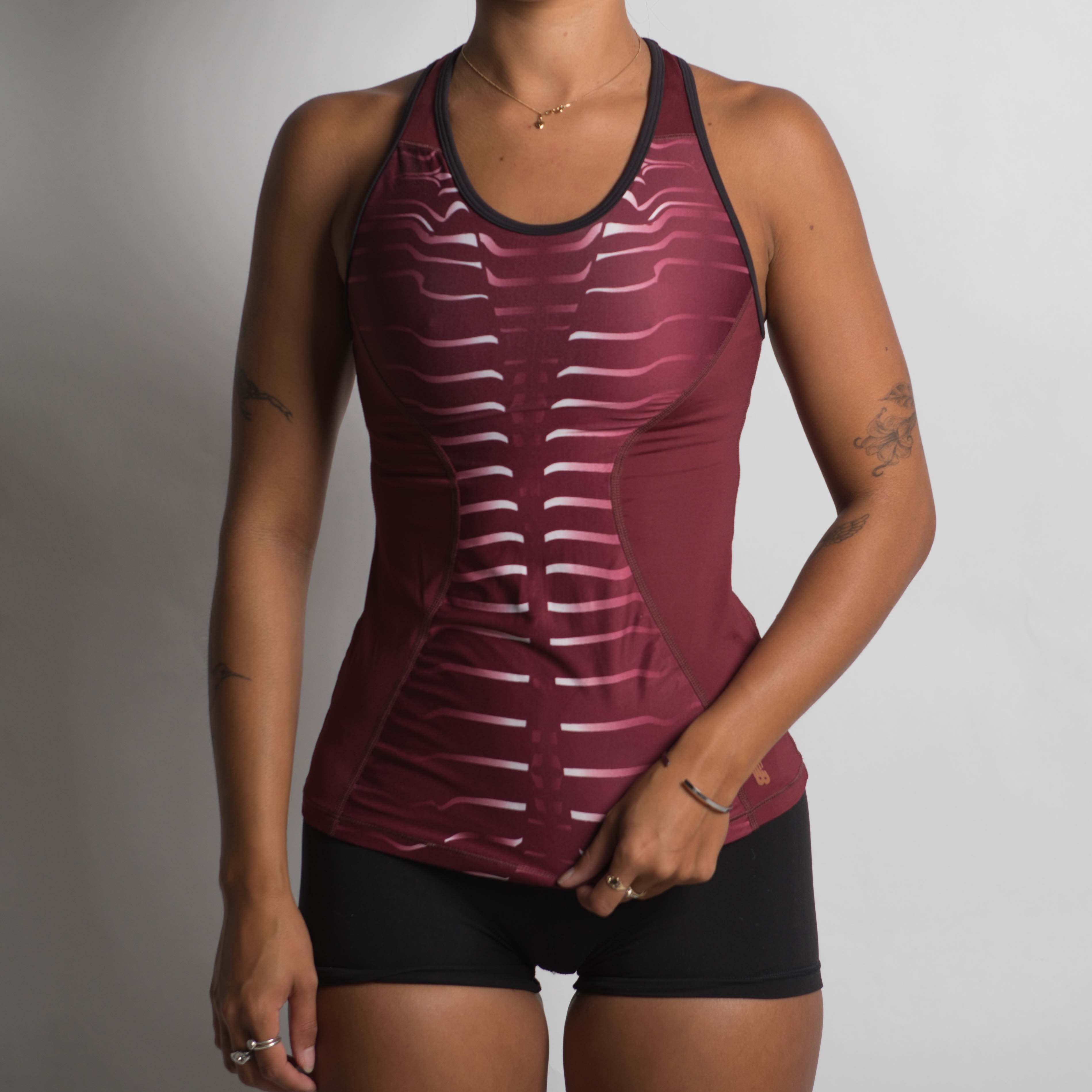 MAROON RACERBACK ACTIVE TOP