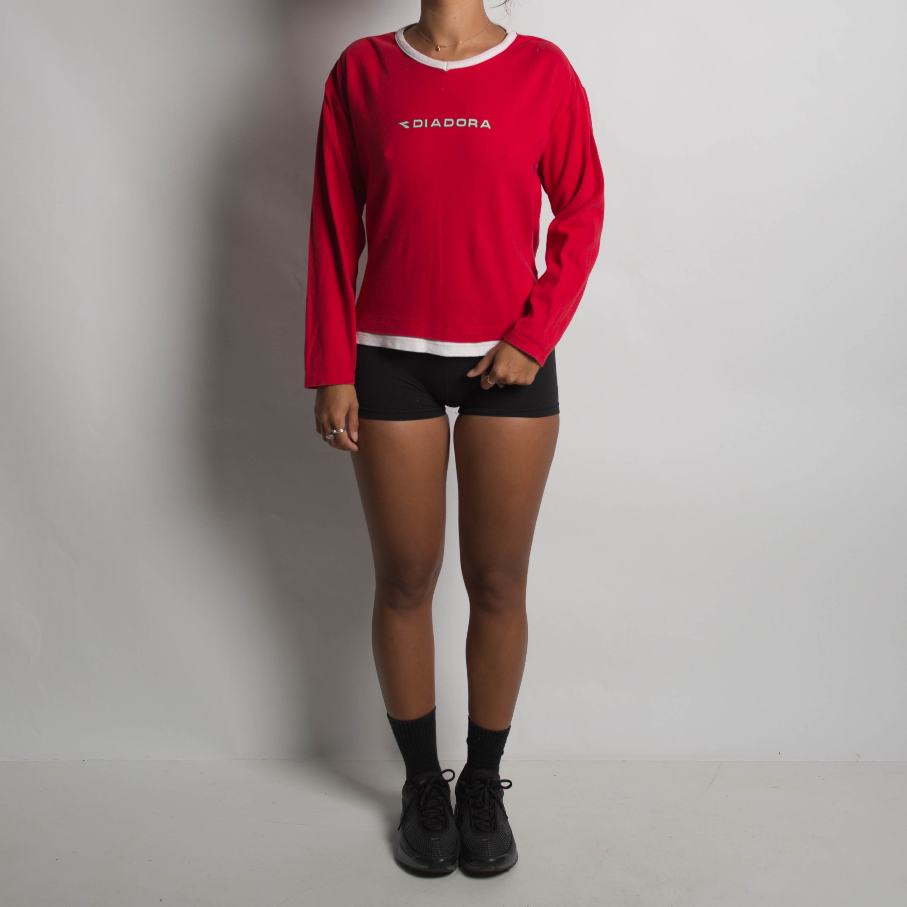 RED LONG SLEEVE TOP