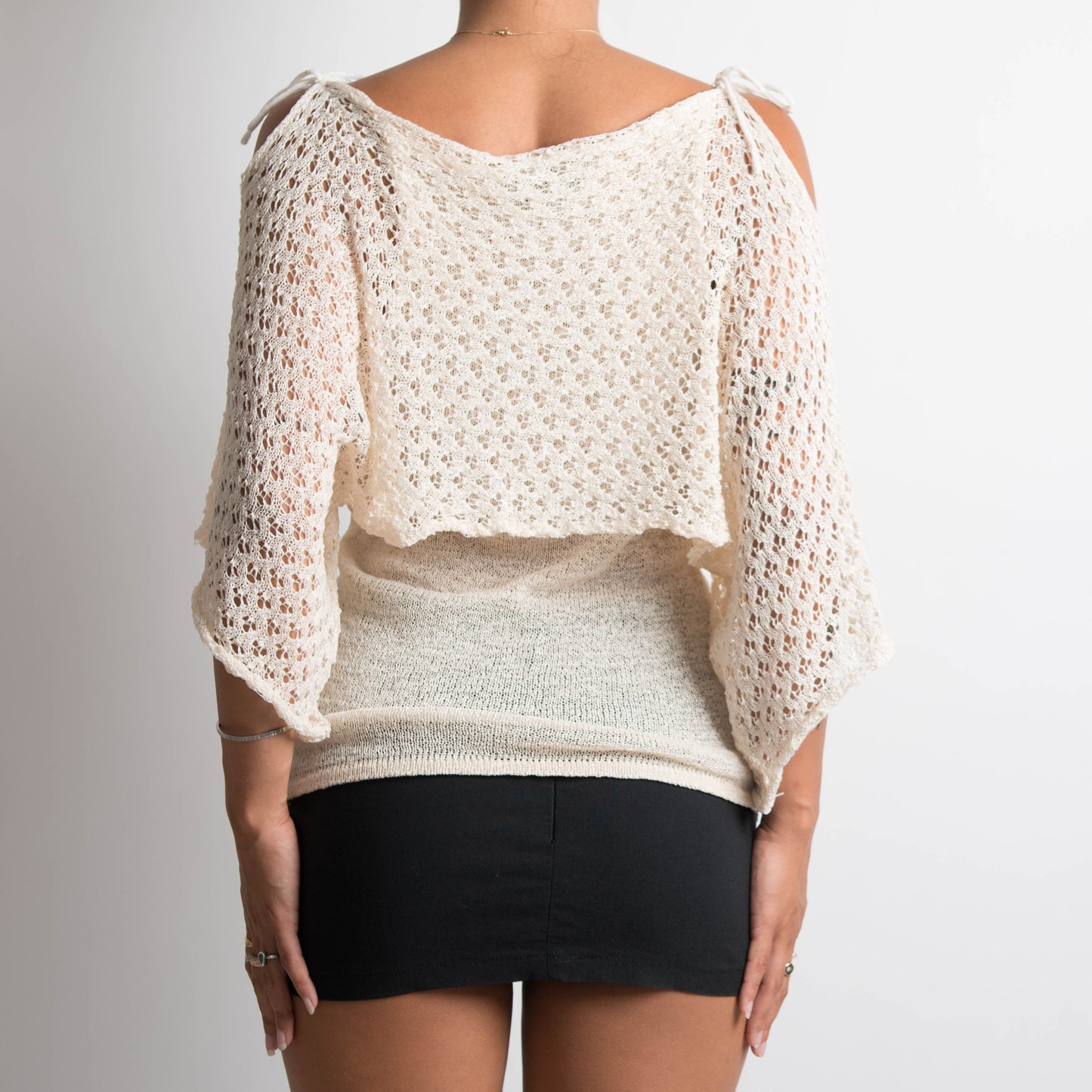 CREAM LAYERED TOP