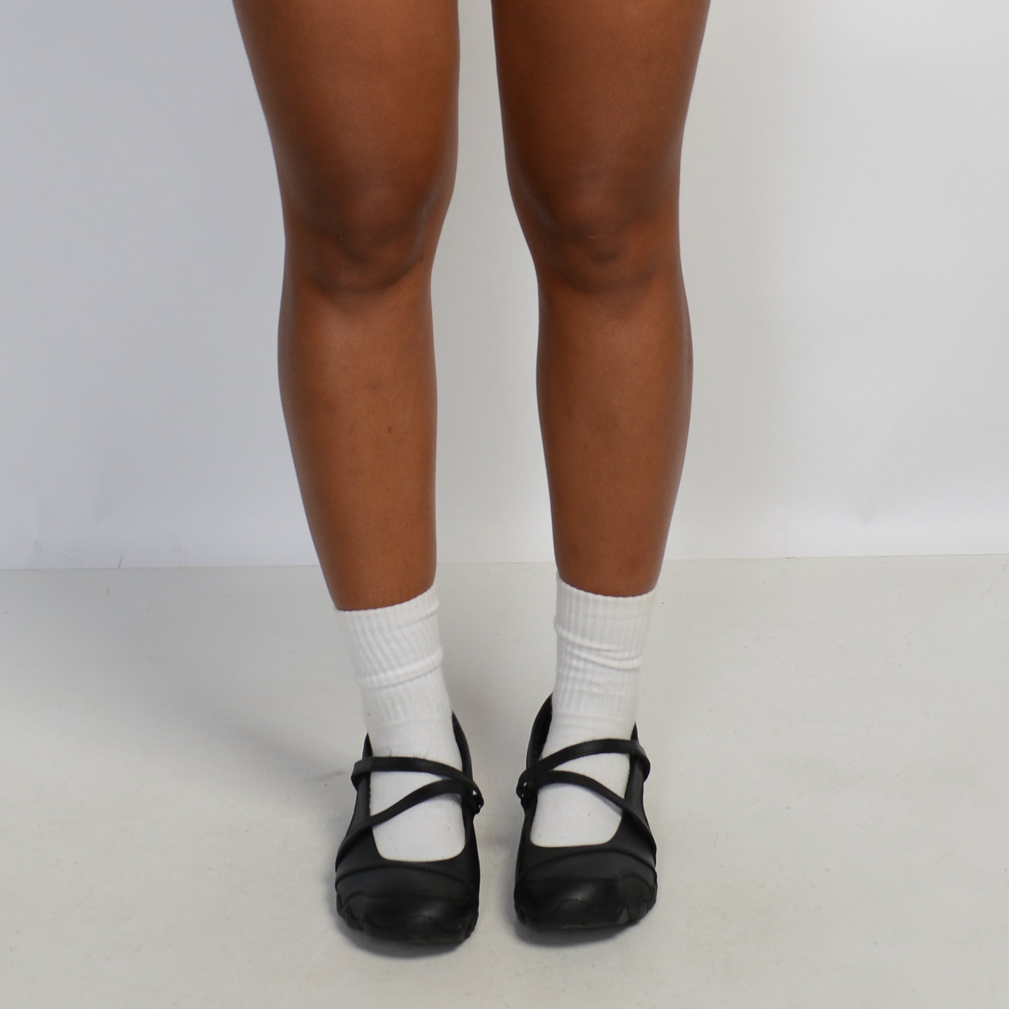 FAUX LEATHER MARY JANE FLATS