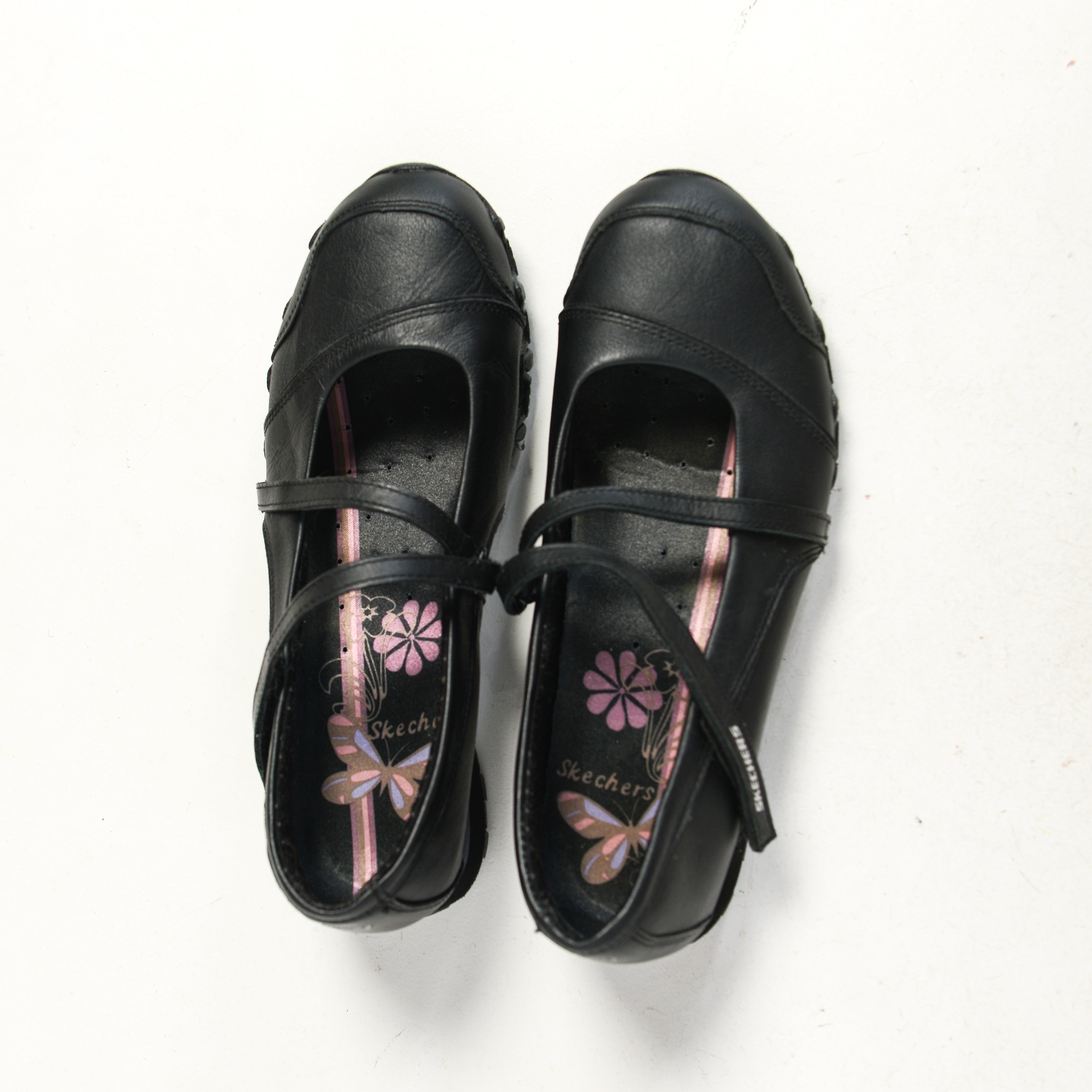 FAUX LEATHER MARY JANE FLATS