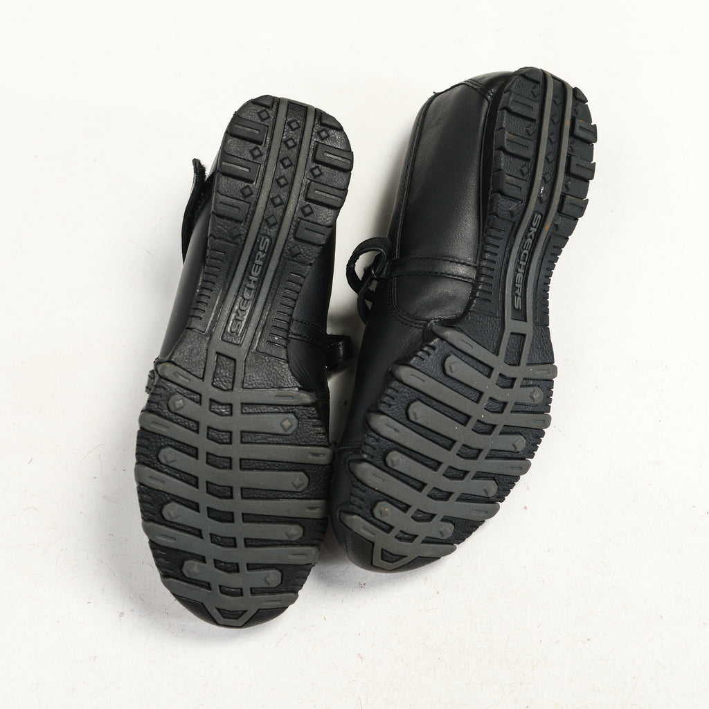 FAUX LEATHER MARY JANE FLATS