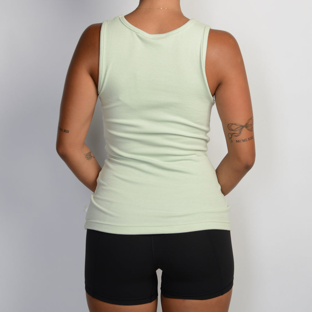 PALE GREEN TANK TOP