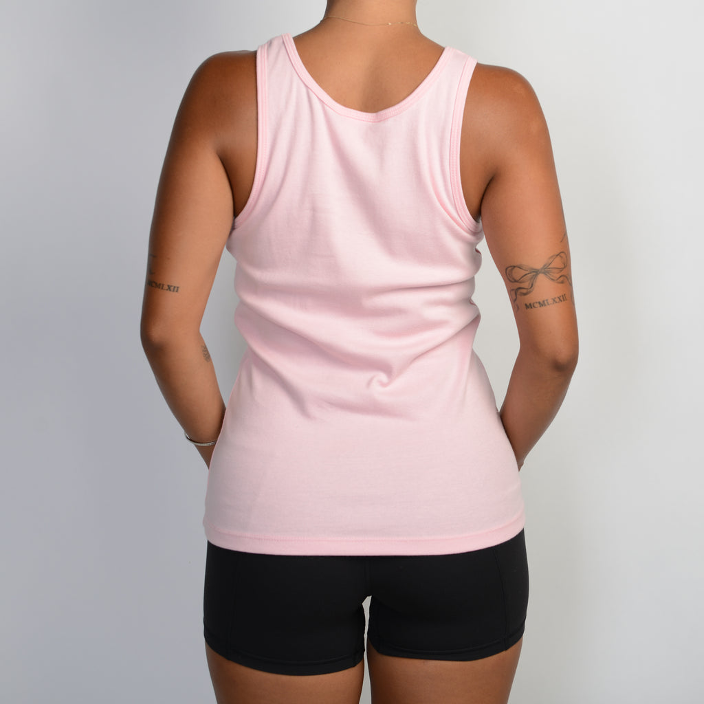 PINK COTTON TANK TOP