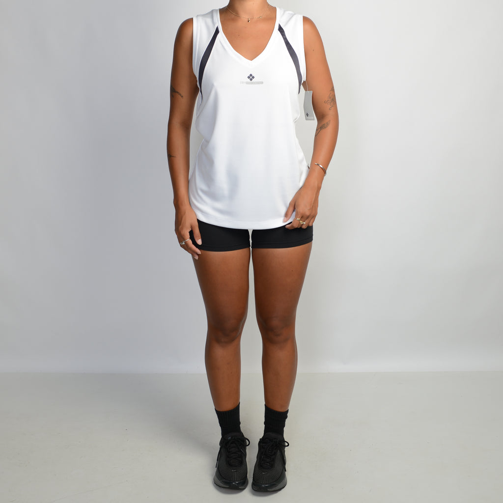 WHITE ACTIVE SINGLET
