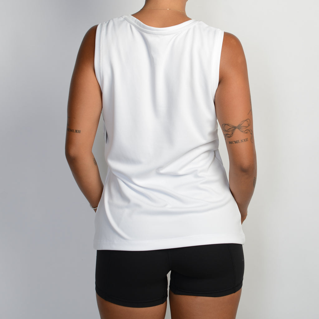 WHITE ACTIVE SINGLET