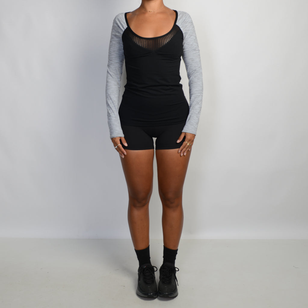 NYLON LONG SLEEVE TOP