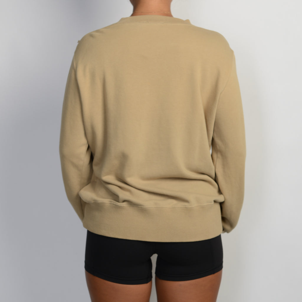 TAN DISTRESSED SWEATER