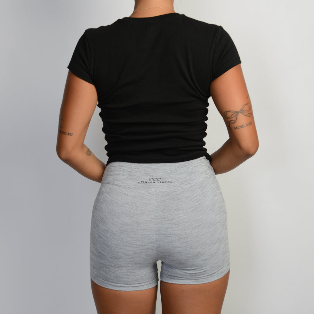 GREY MARLE BIKE SHORTS