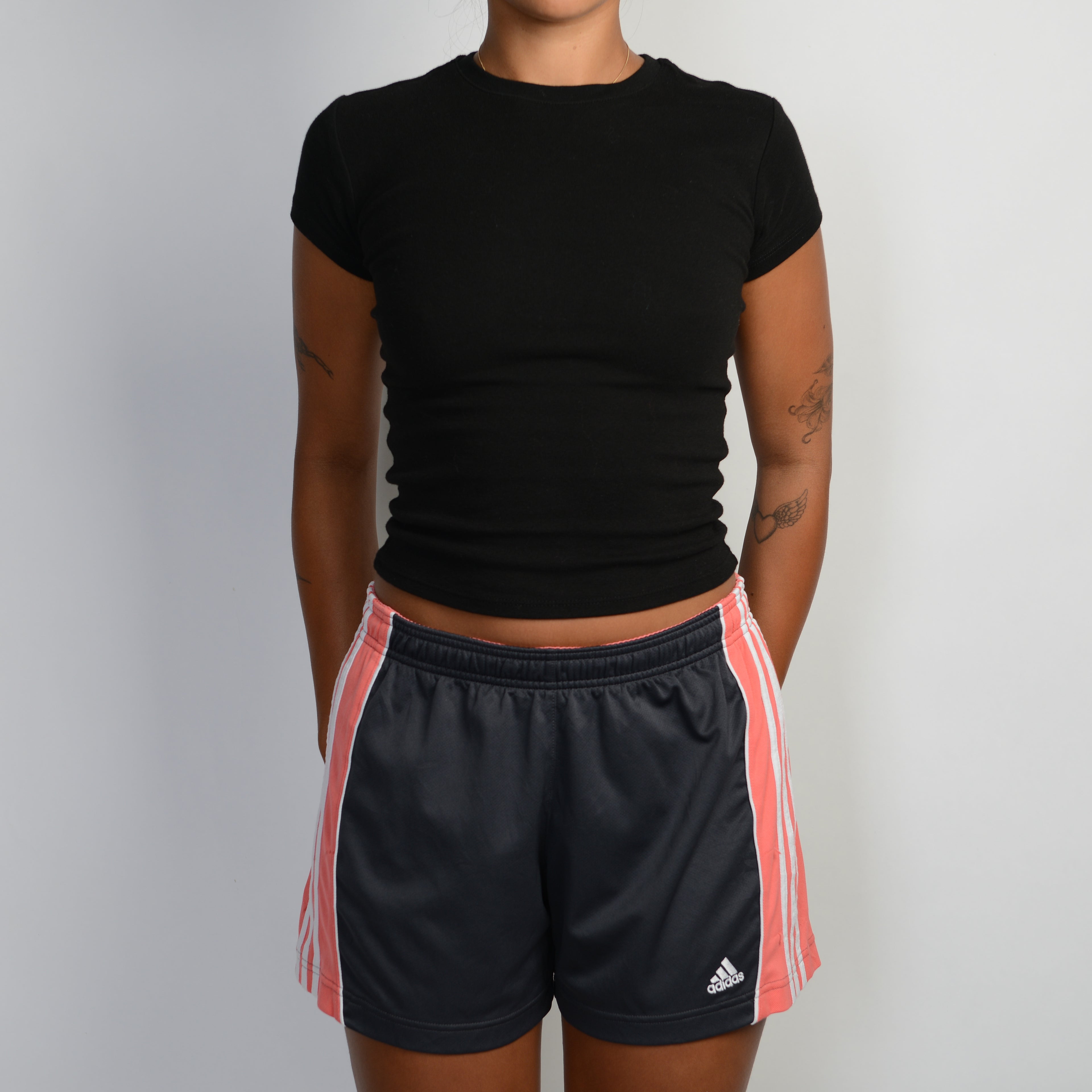 CORAL TRIM ADIDAS SHORTS
