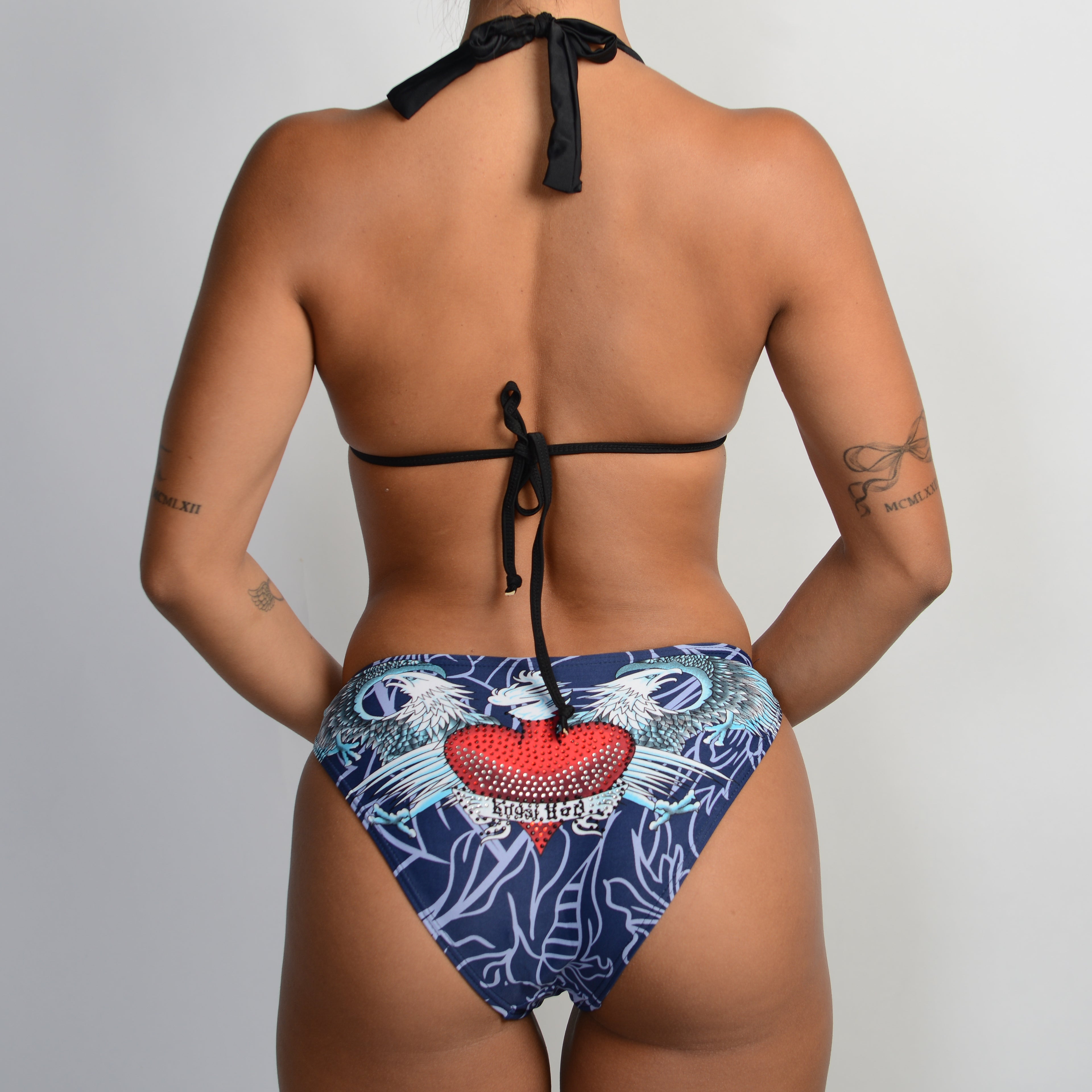 NAVY CROSS BIKINI SET