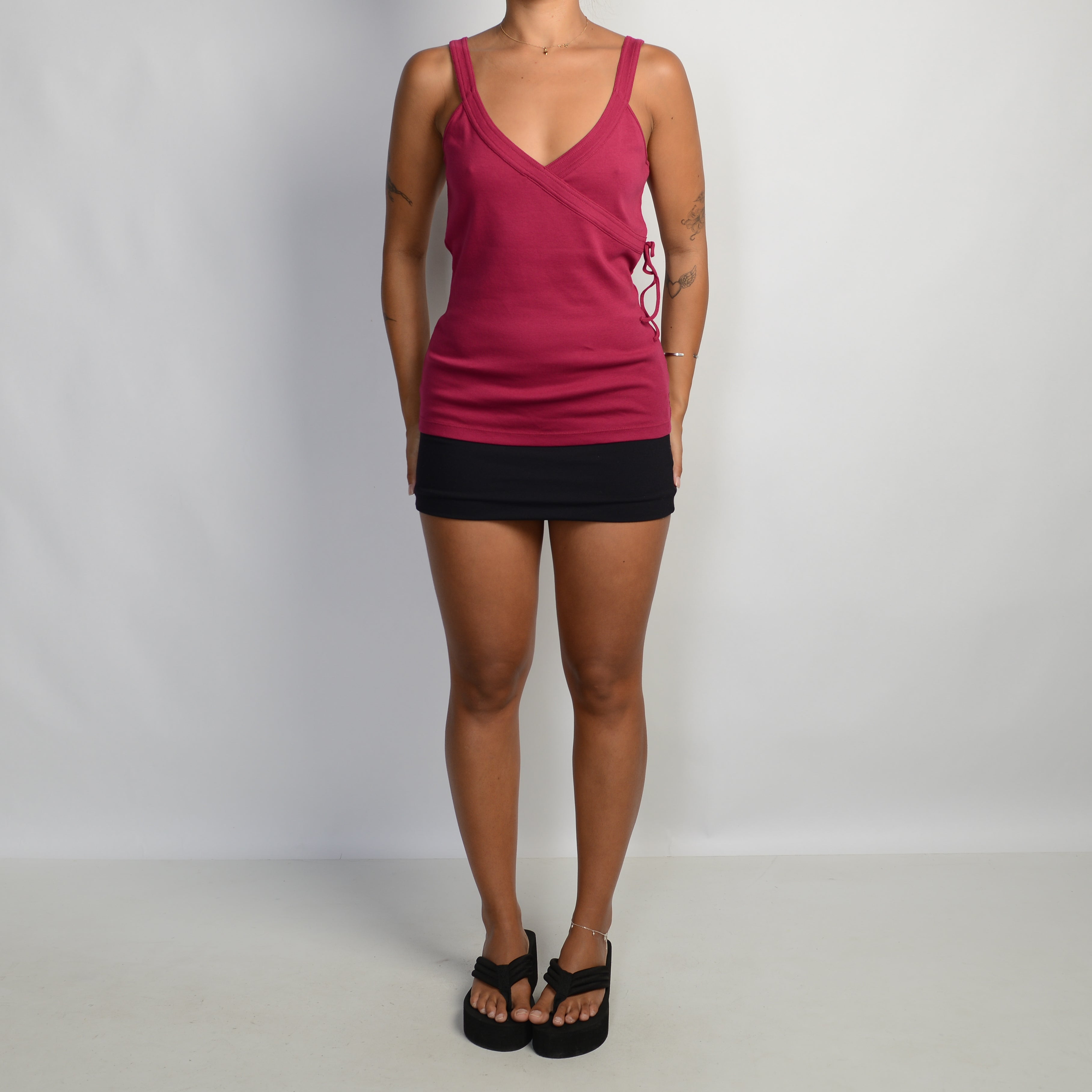 MAGENTA COTTON CAMISOLE