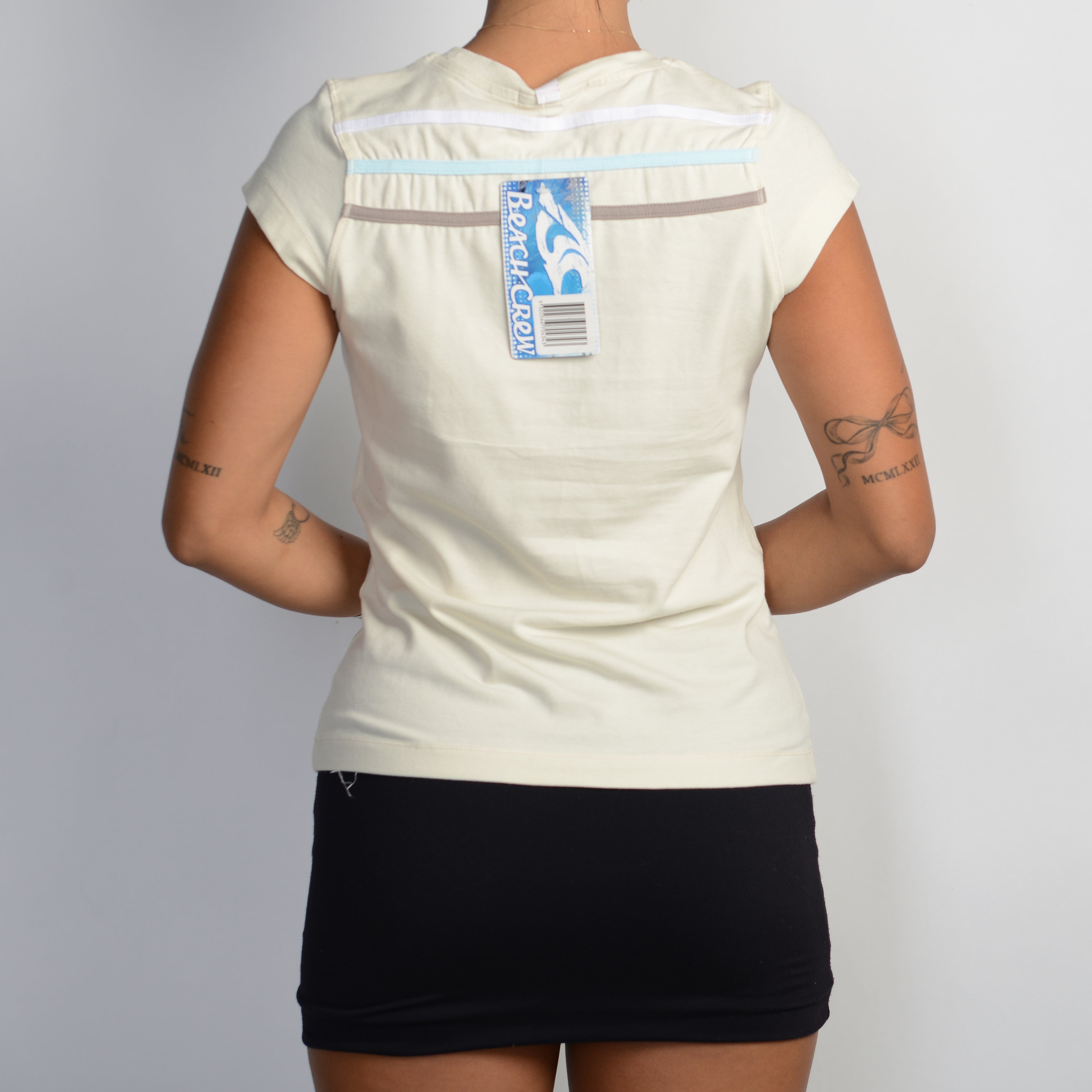 CREAM GRAPHIC BABY TEE