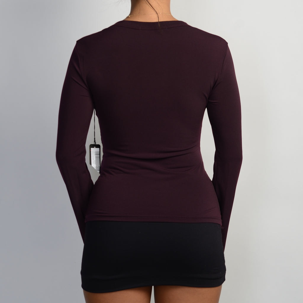 DEEP PURPLE LONG SLEEVE TOP