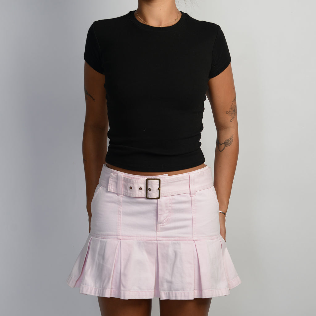 PALE PINK PLEATED SKIRT
