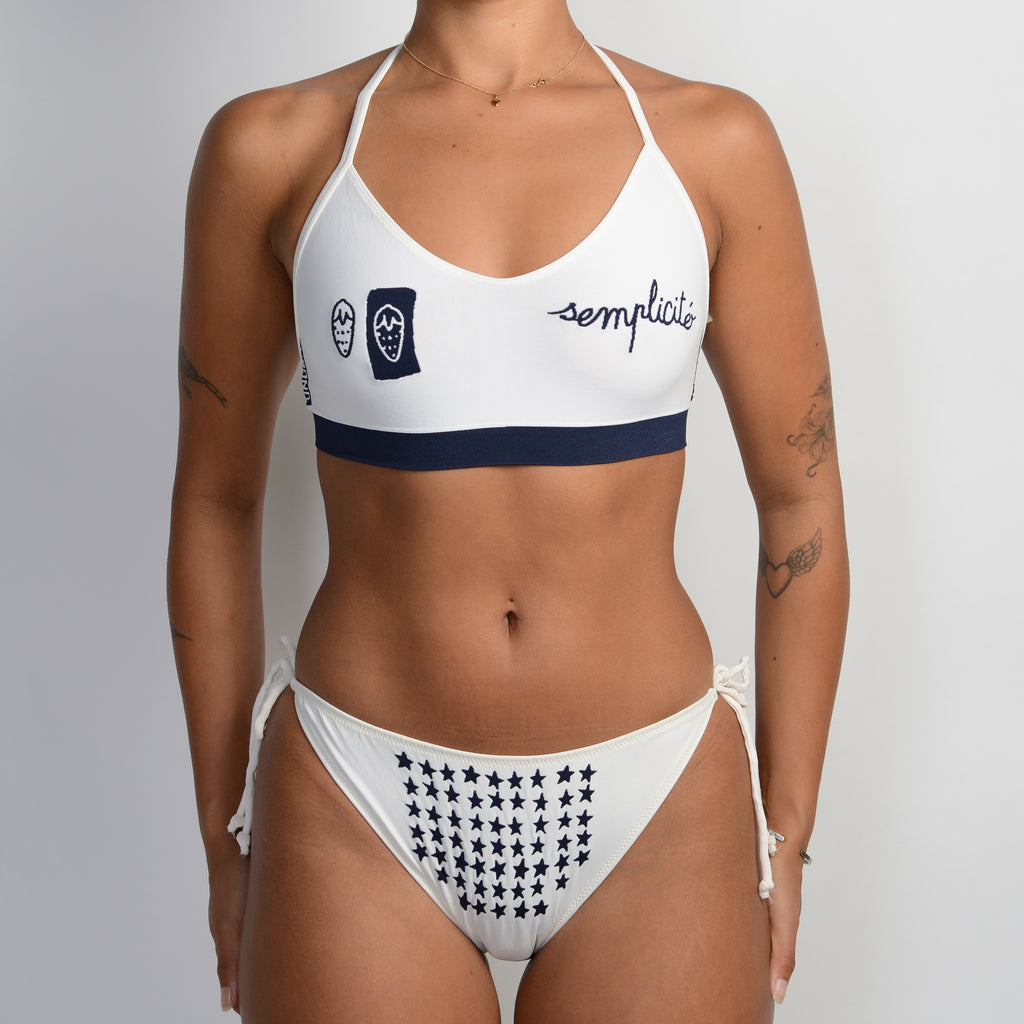 NAVY ACCENT BIKINI SET
