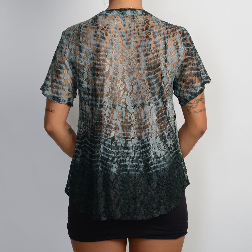 TIE DYE LACE BLOUSE