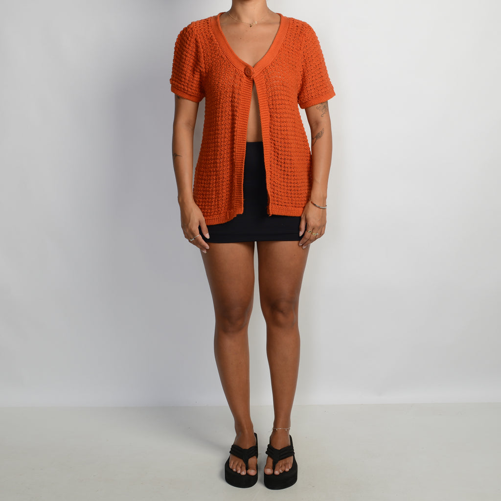 ORANGE KNIT TOP