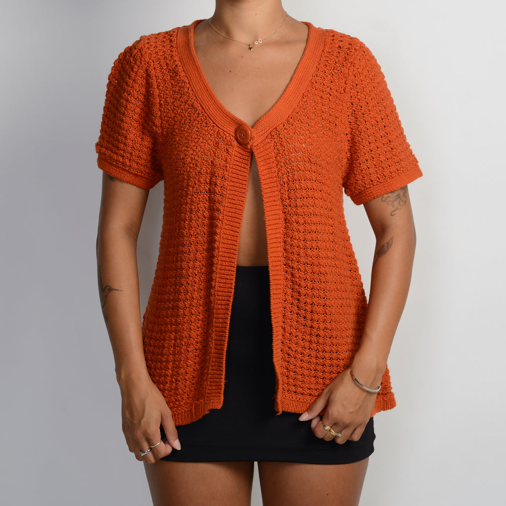 ORANGE KNIT TOP